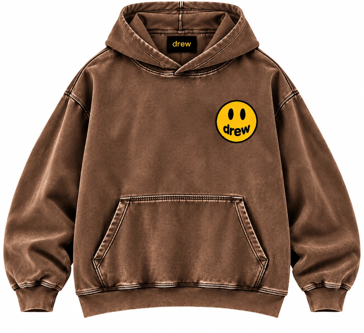 Drew House Vintage Wash Hoodie Brown