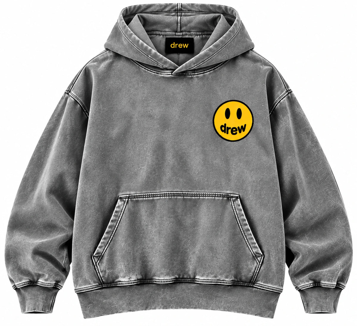 Drew House Vintage Wash Hoodie Grey