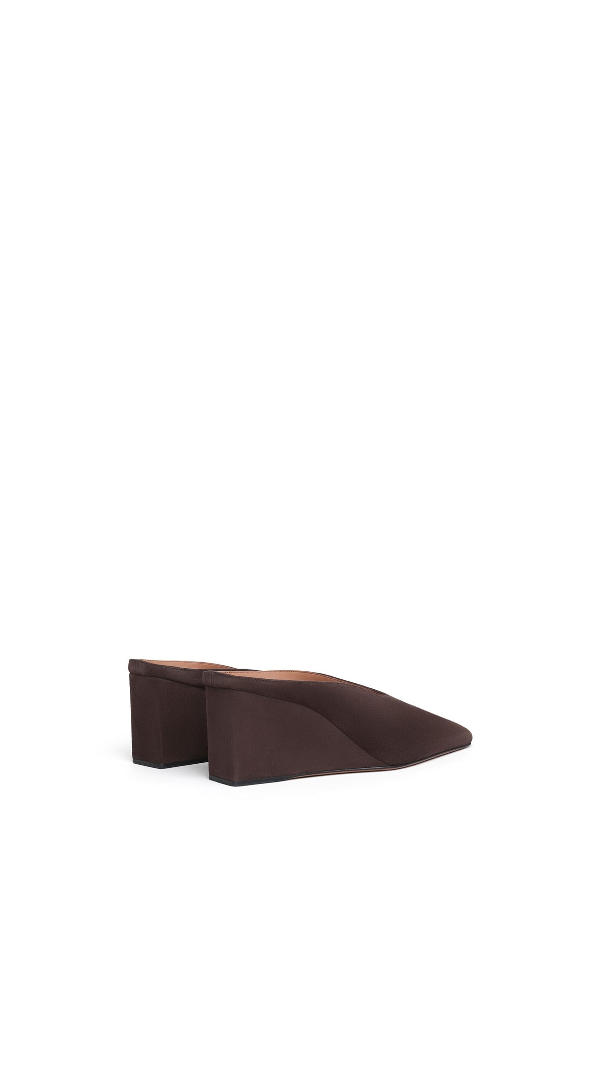 Alaïa Cube Wedge Mules In Suede