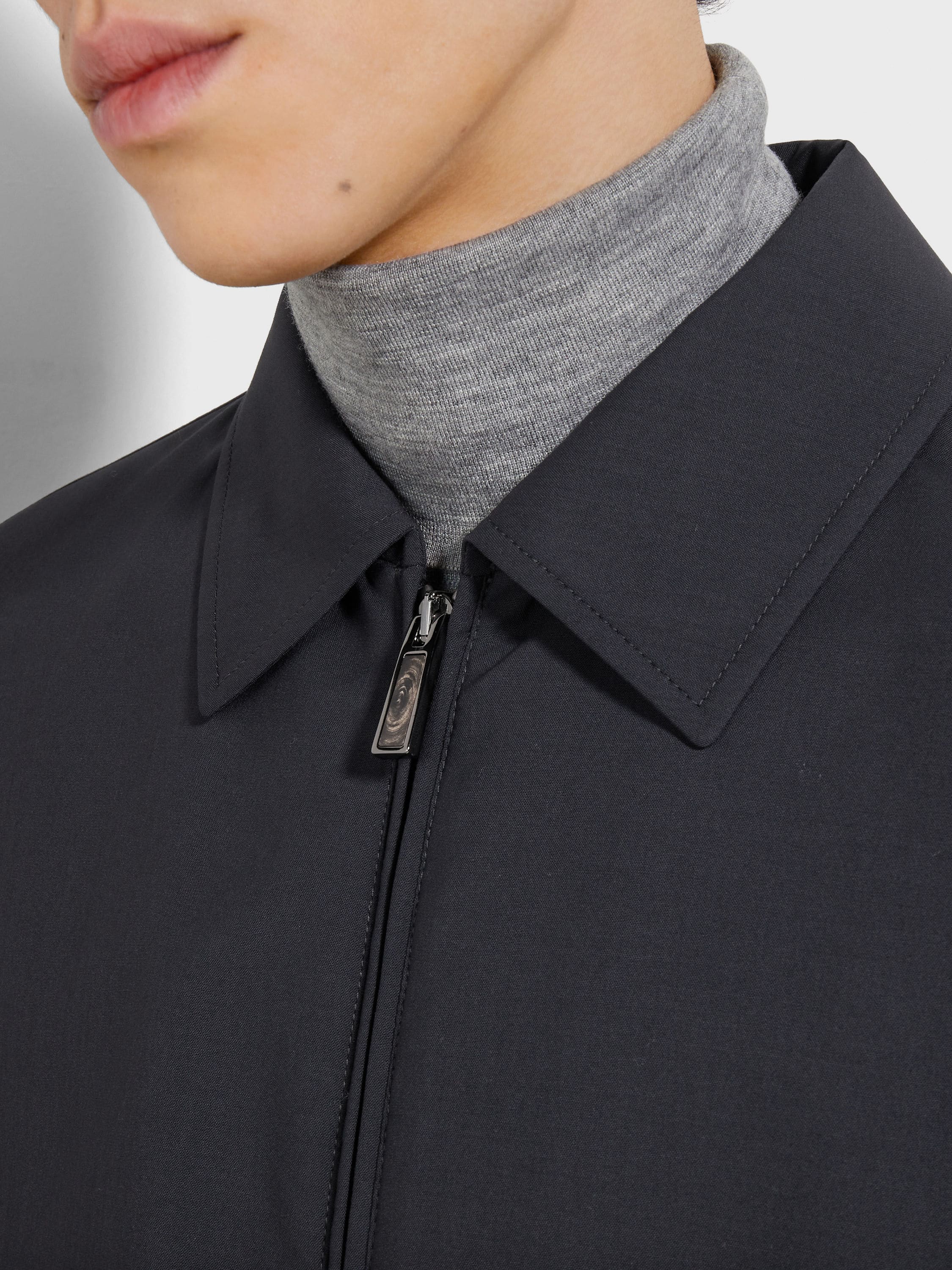 Zegna Trofeo Elements Wool Padded Zip-Up Blouson
