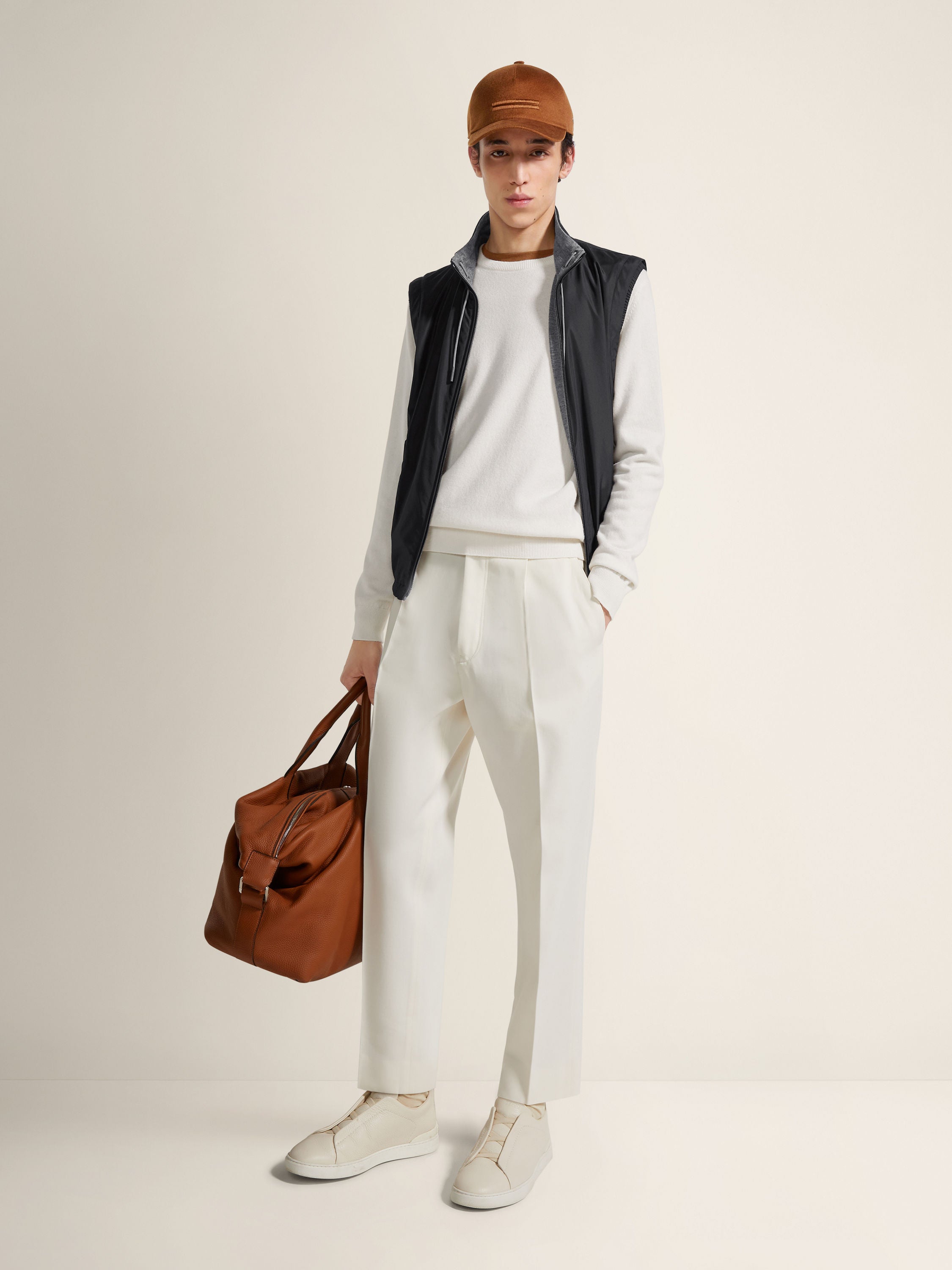 Zegna Microfiber Reversible Brezza Vest