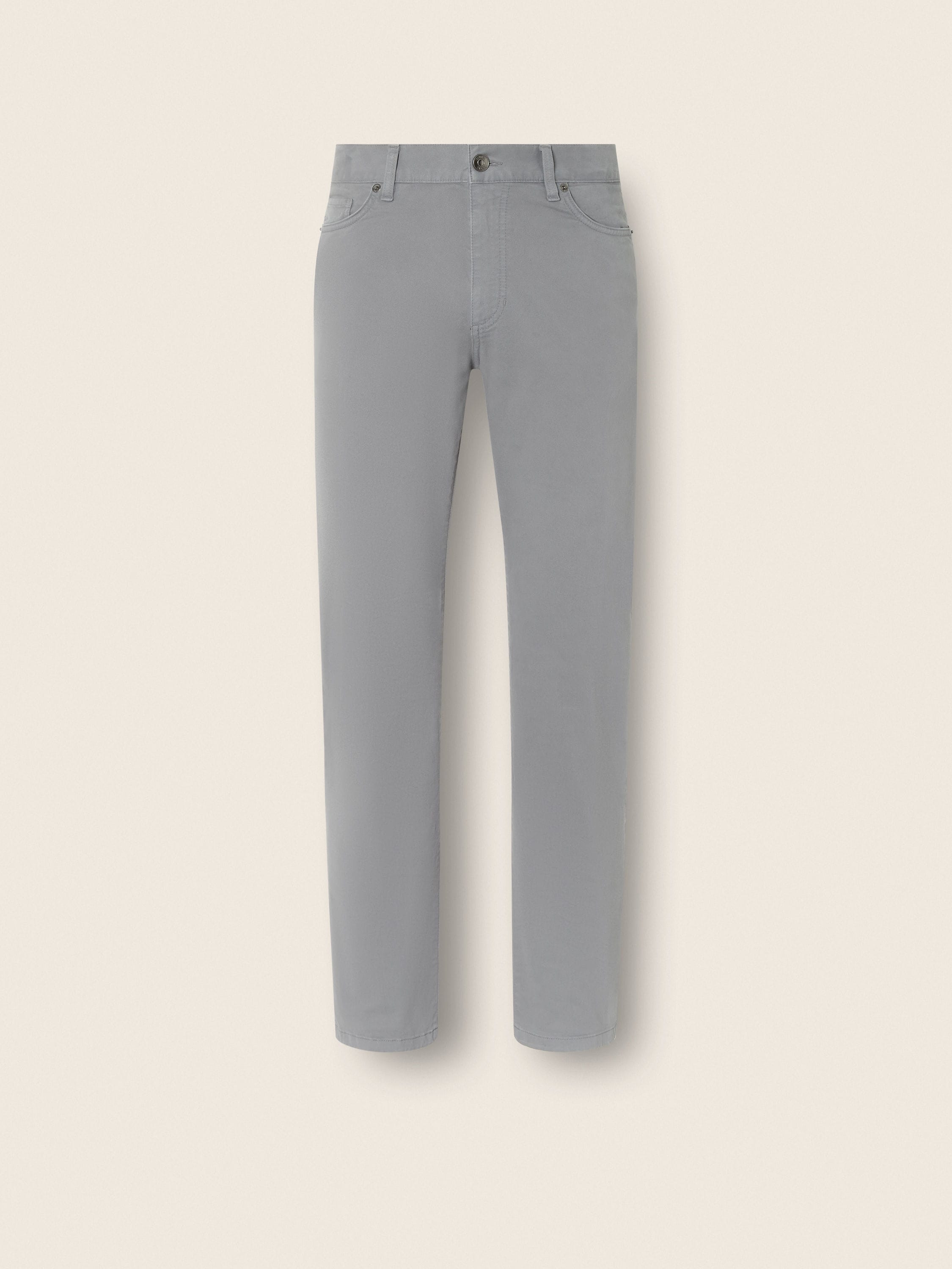 Zegna Light Grey Stretch Cotton Roccia Pants