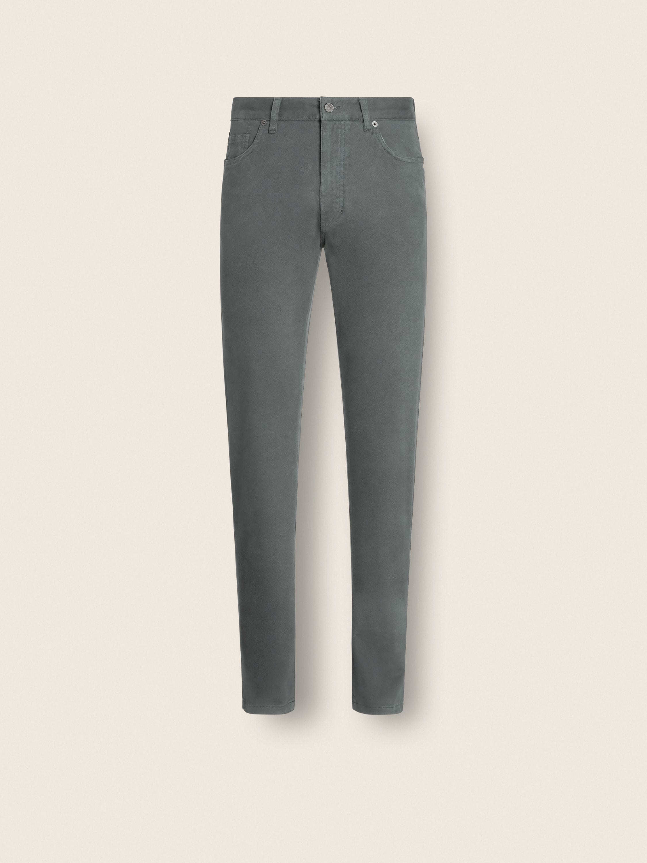 Zegna Light Grey Stretch Cotton Roccia Jeans