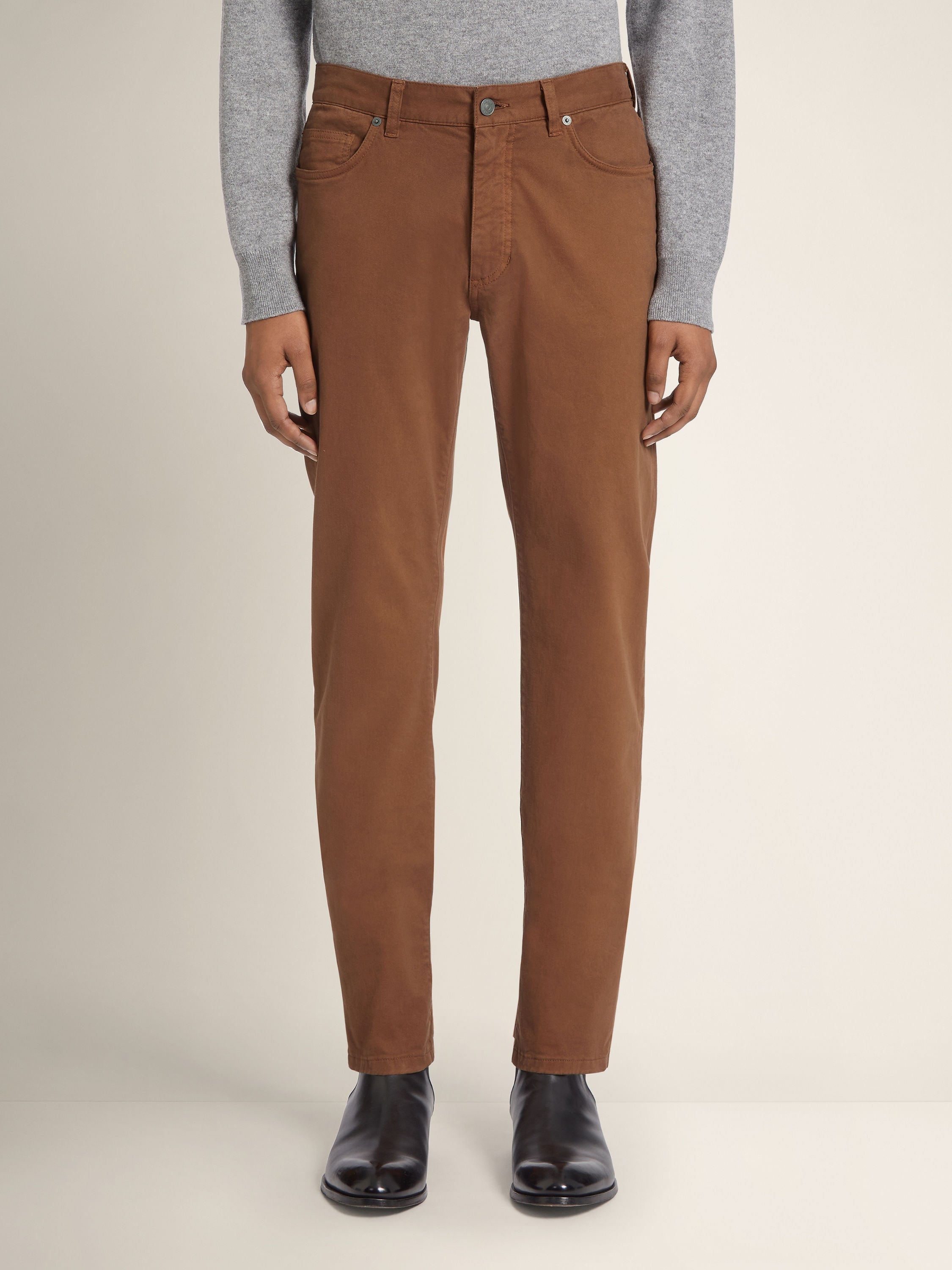 Zegna Foliage Stretch Cotton Roccia Jeans
