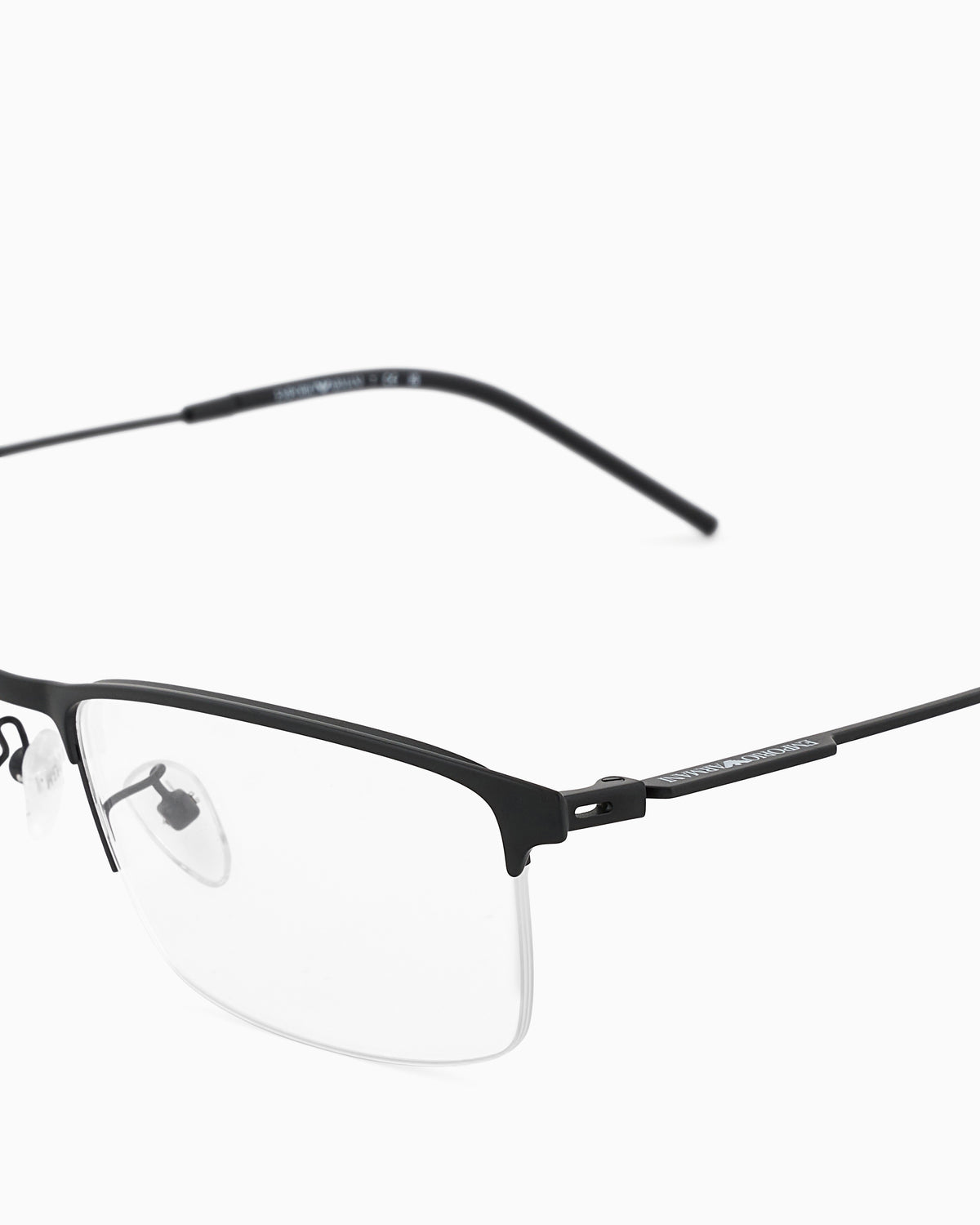 Emporio Armani Men’s Asian-fit rectangular frame