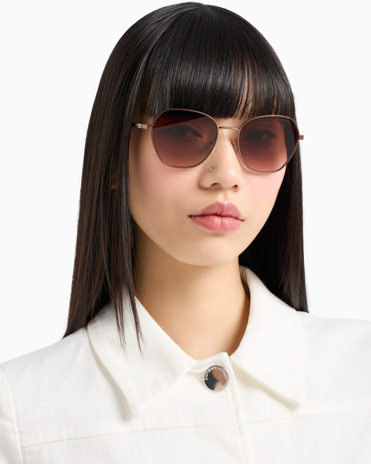Emporio Armani Women’s irregular-shaped sunglasses