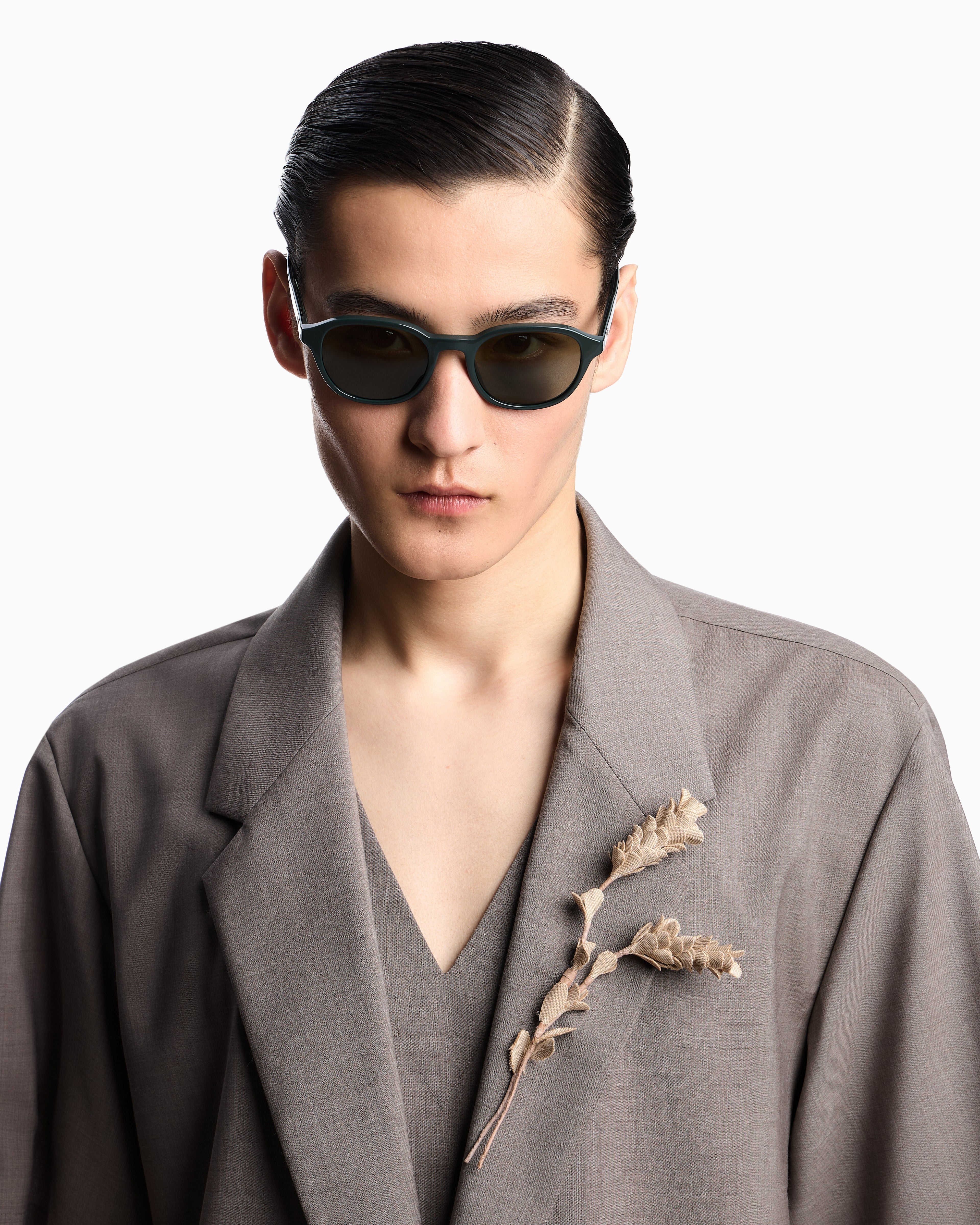 Emporio Armani Men’s panto sunglasses