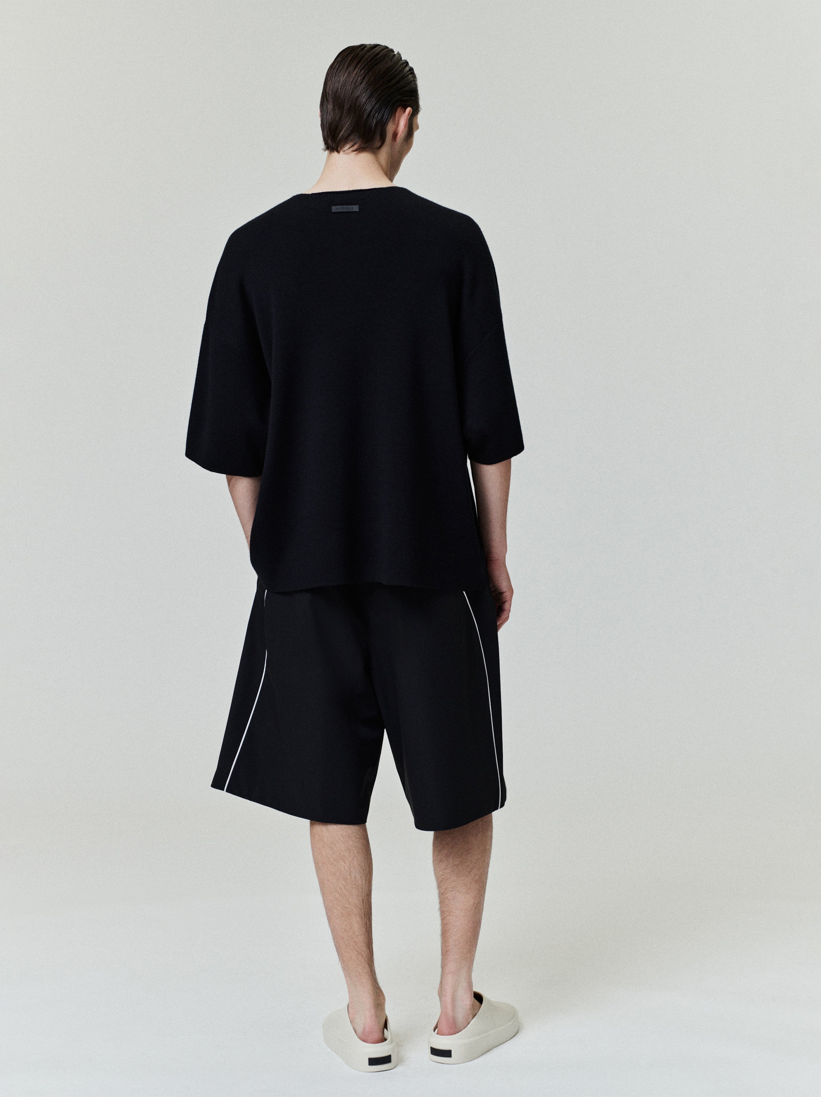 Essentials Merino Short Sleeve Tee Jet Black