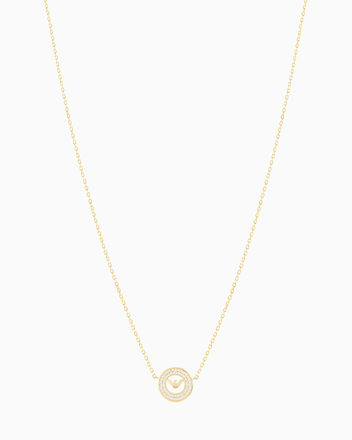 Emporio Armani Gold-Tone Sterling Silver Station Necklace