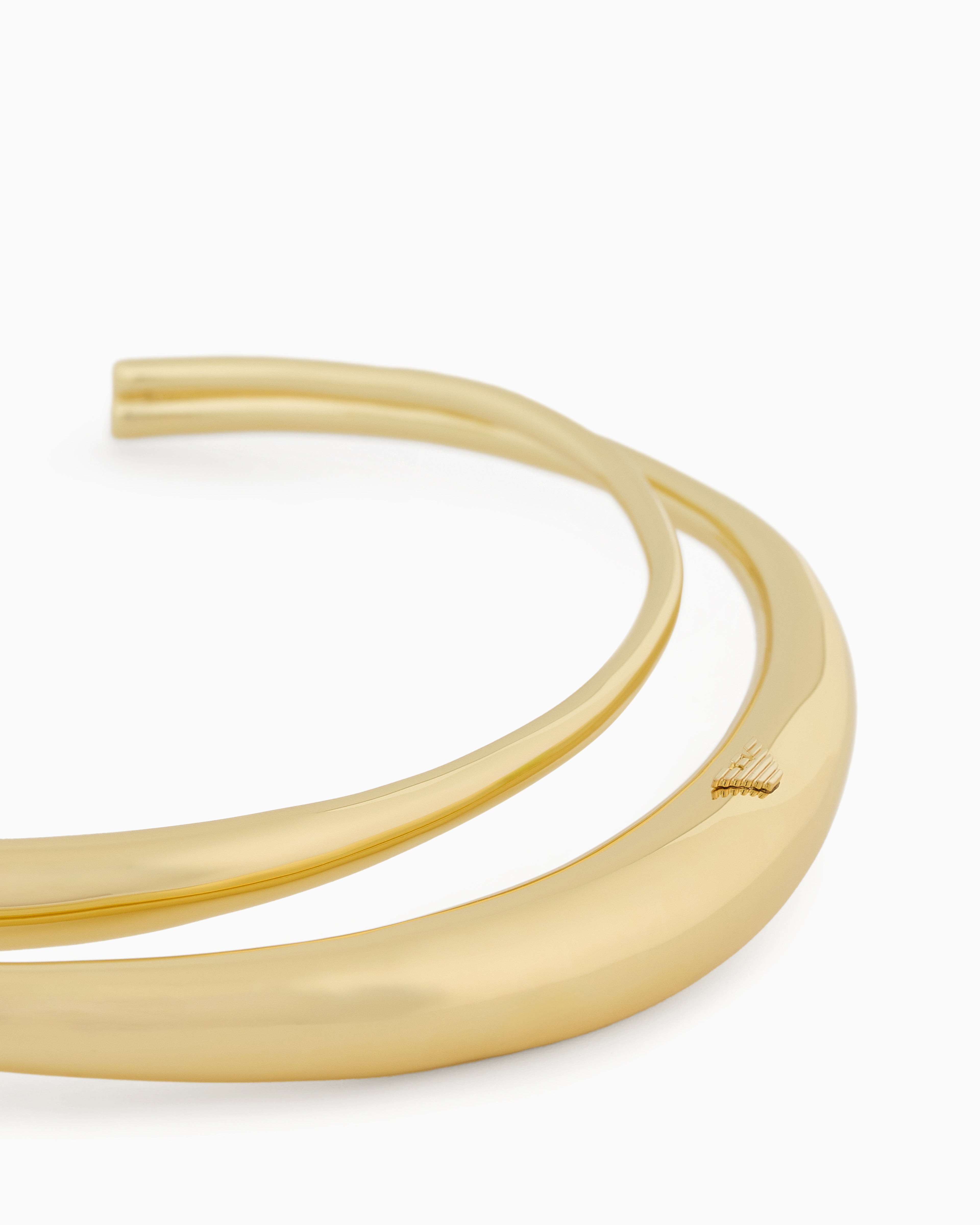 Emporio Armani Gold-Tone Brass Collar Necklace