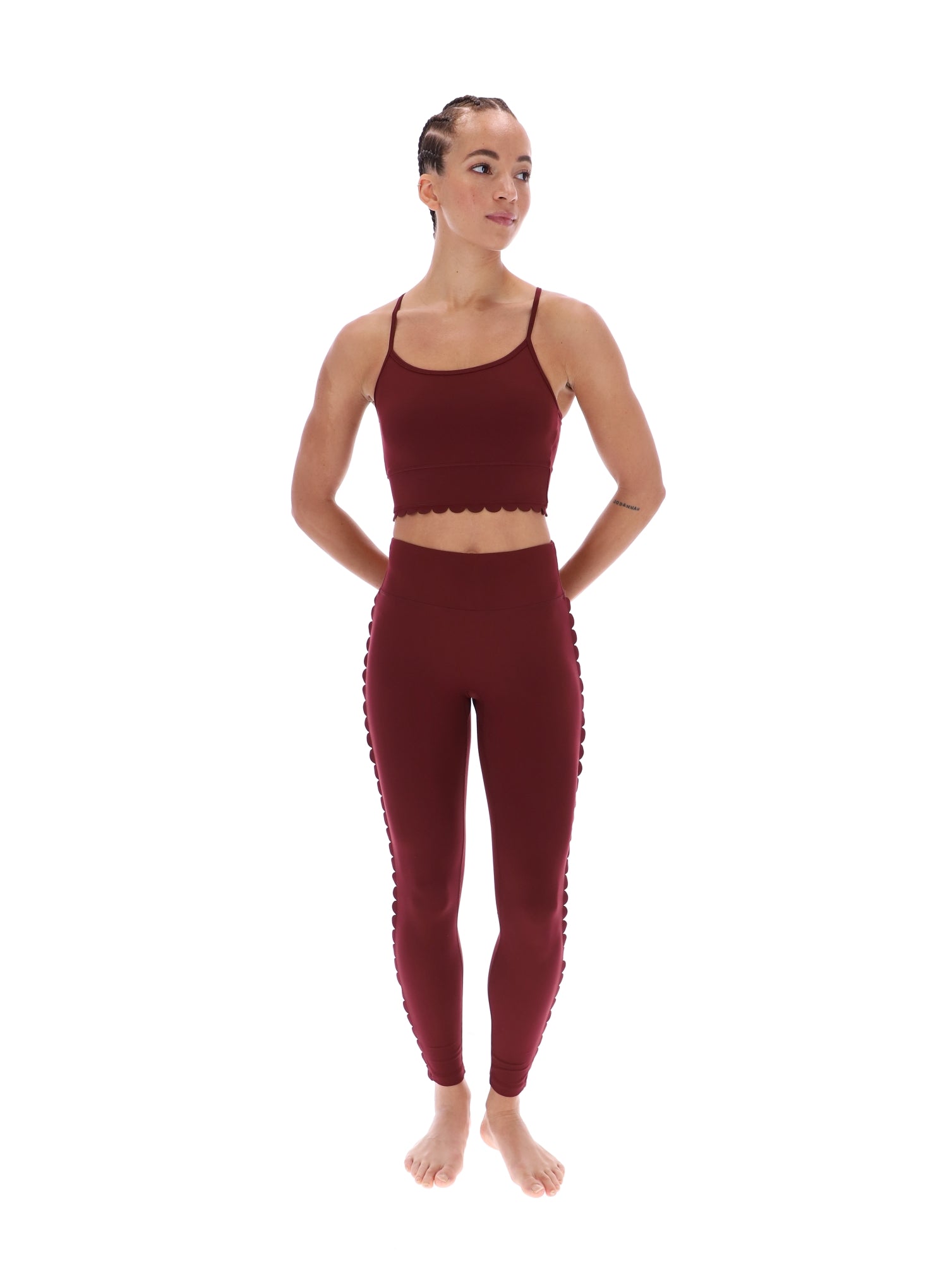 Ted Baker Ella Scalloped Edge Comfort Yoga Sports Bra Women's