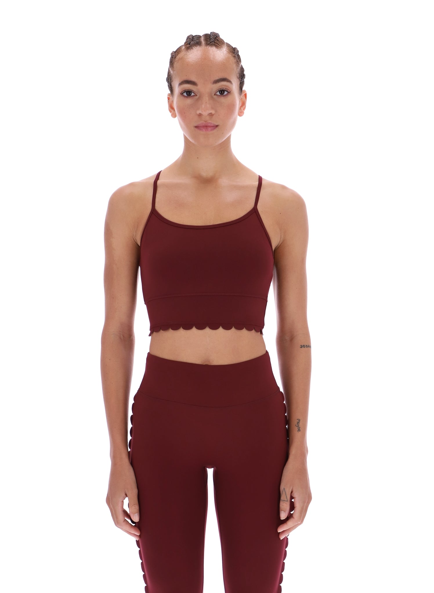 Ted Baker Ella Scalloped Edge Comfort Yoga Sports Bra Women's