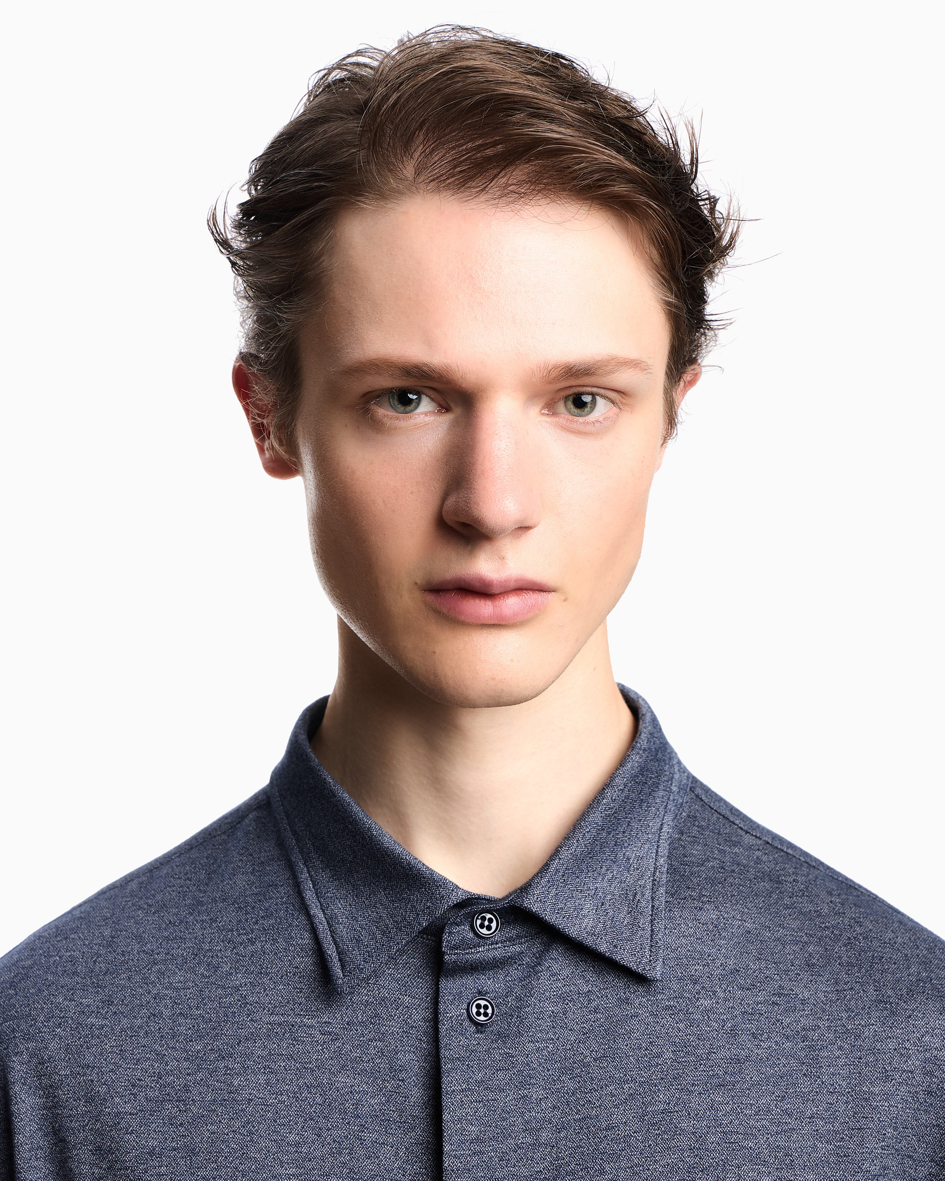Emporio Armani Icon jaspé jersey shirt
