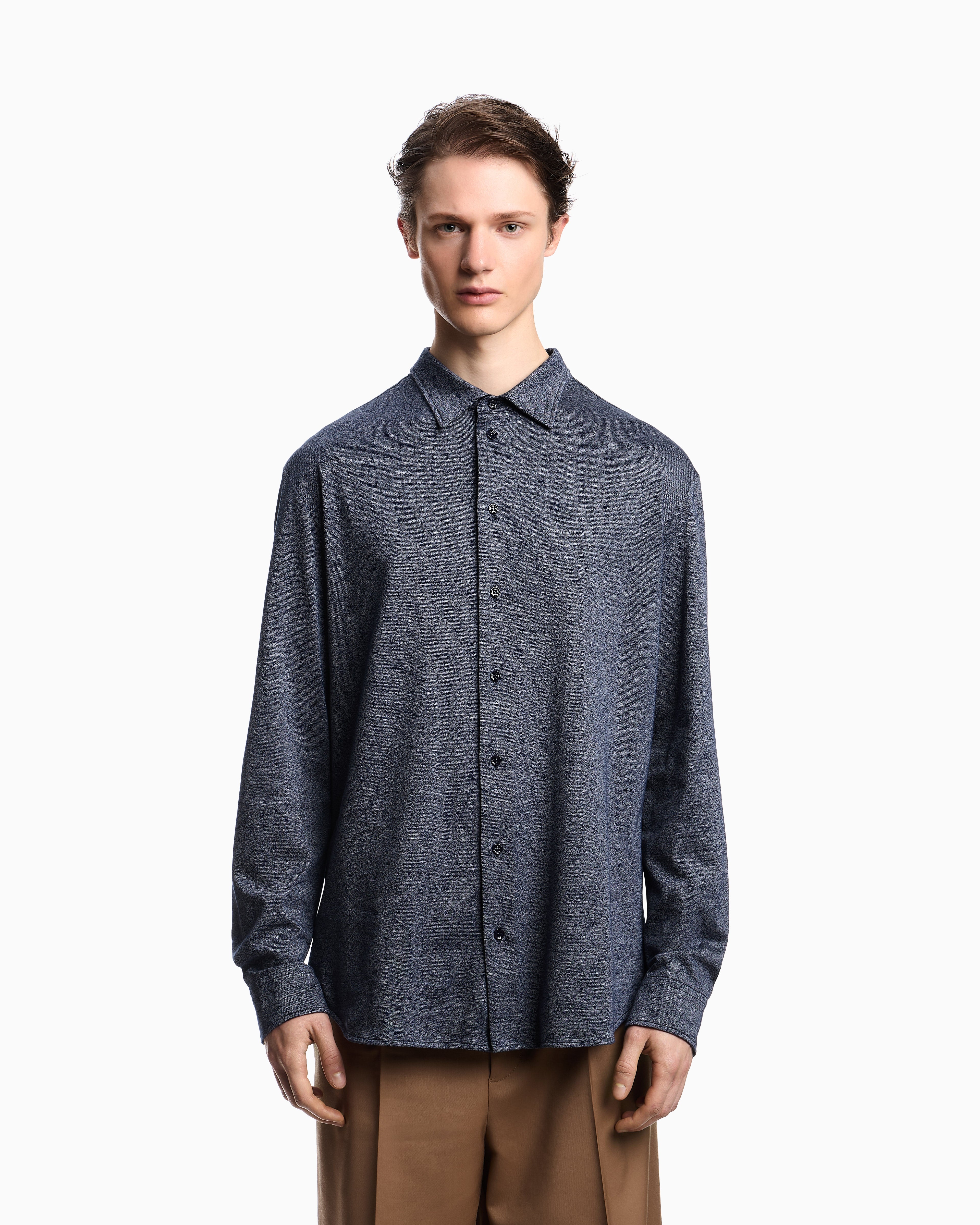 Emporio Armani Icon jaspé jersey shirt