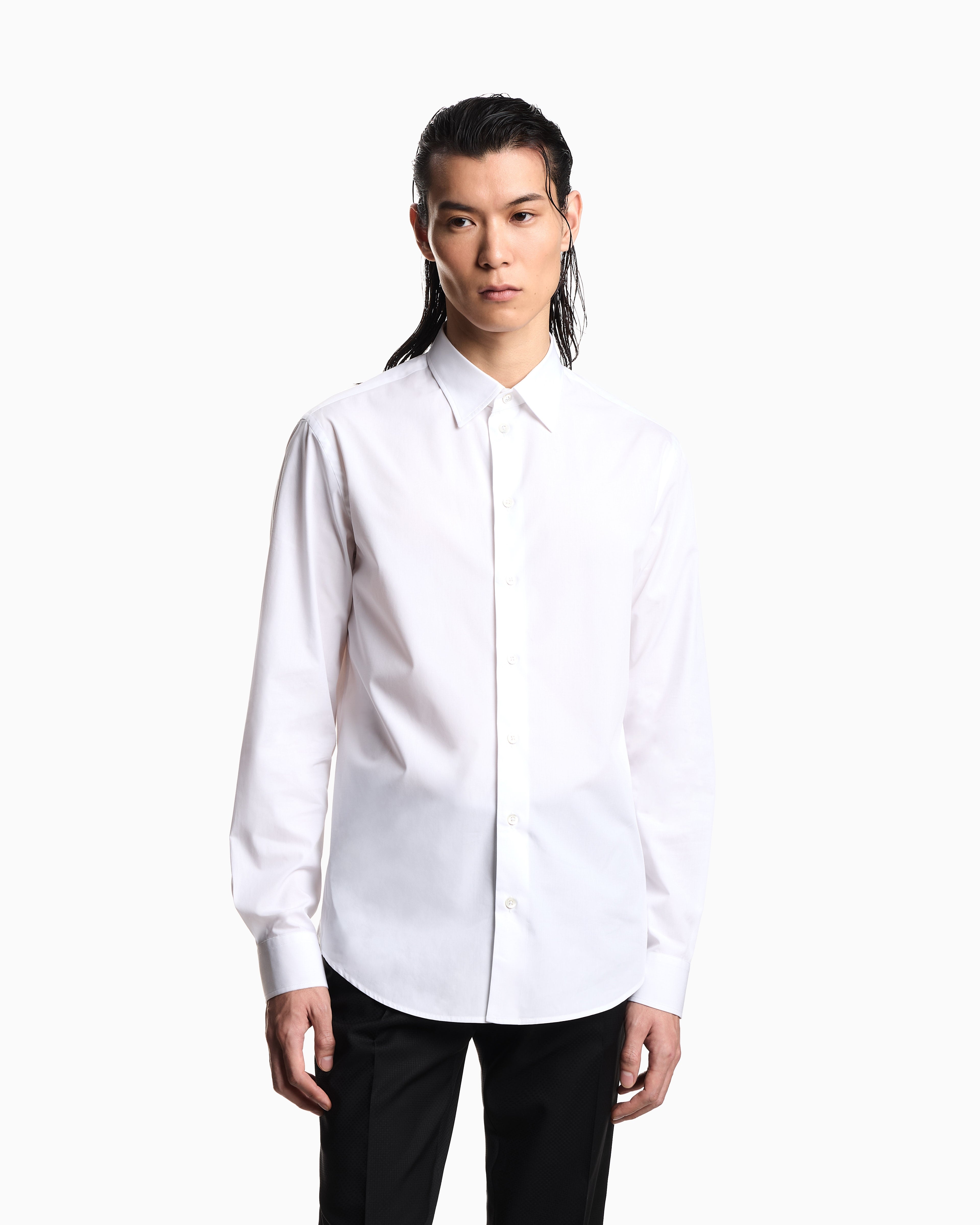 Emporio Armani Icon cotton poplin shirt