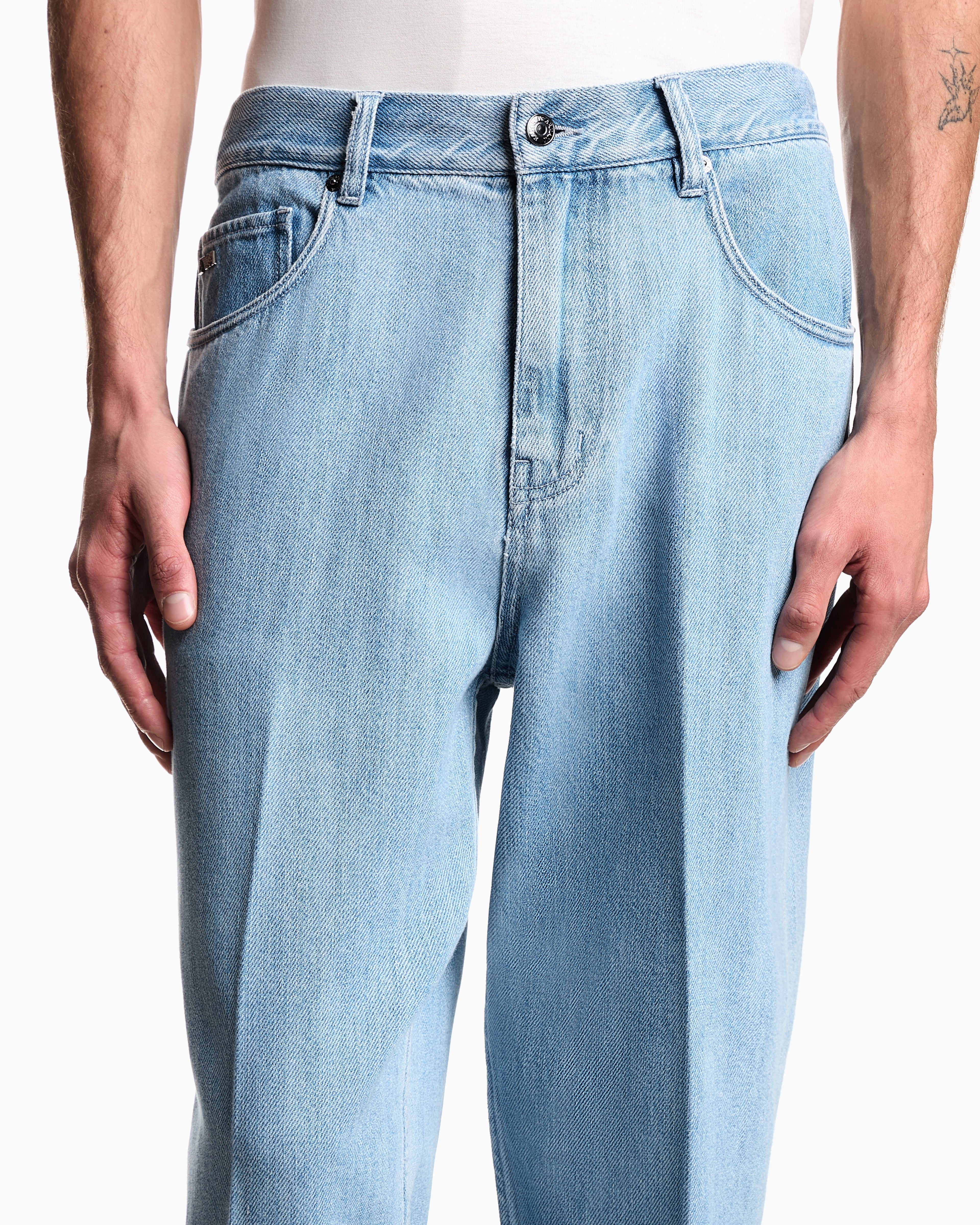 Emporio Armani J73 loose fit jeans in Lyocell blend denim