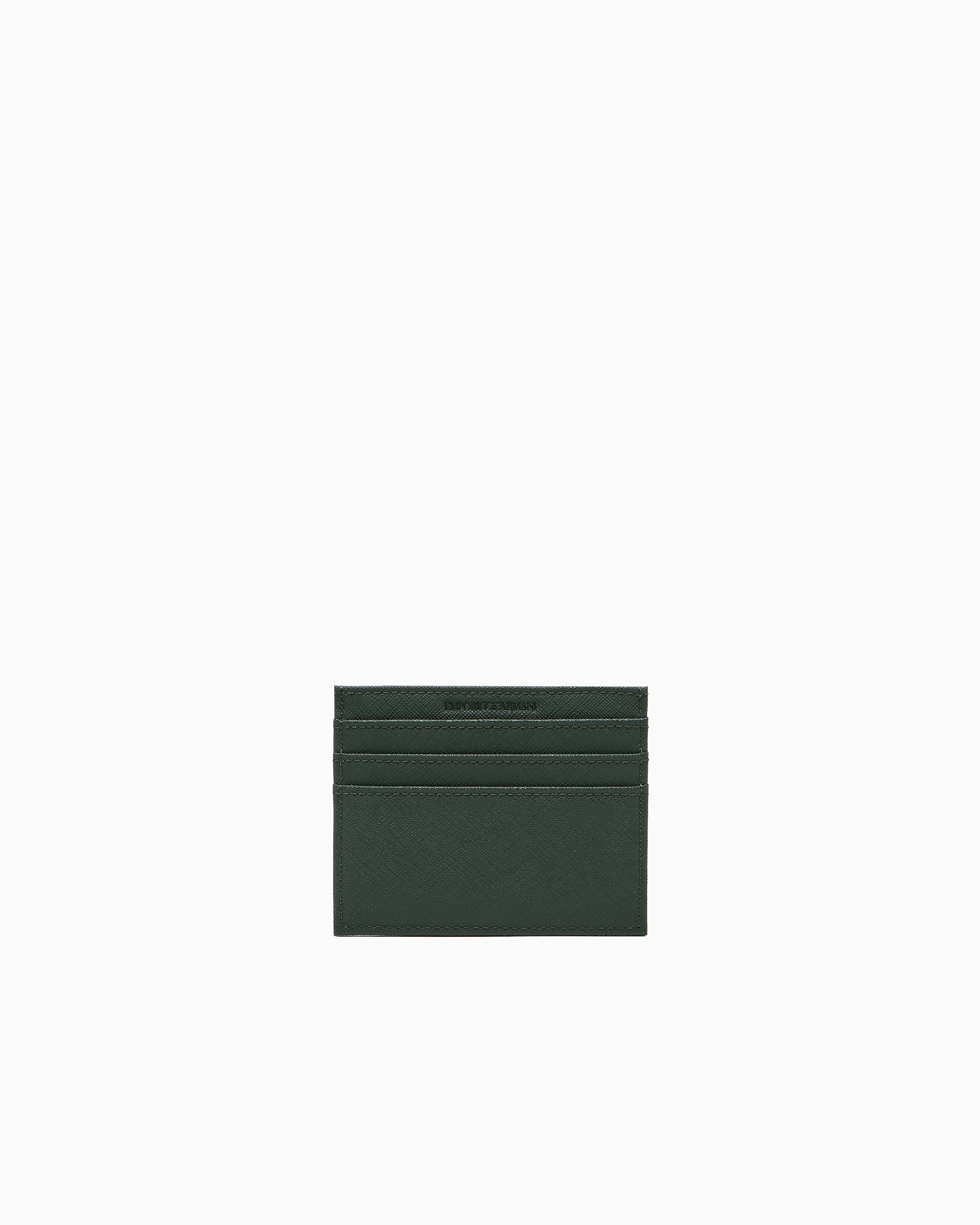 Emporio Armani ASV regenerated Saffiano card holder