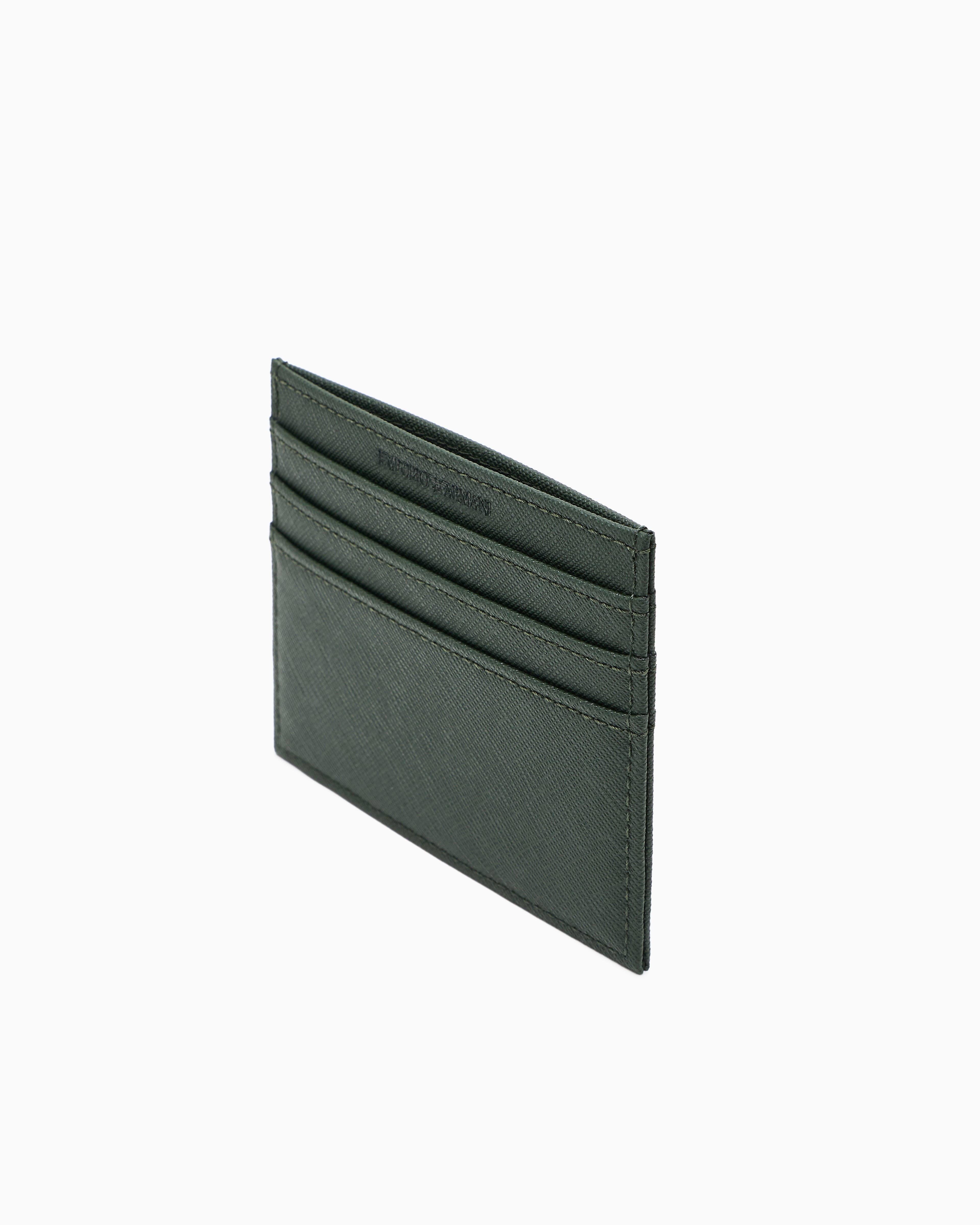 Emporio Armani ASV regenerated Saffiano card holder