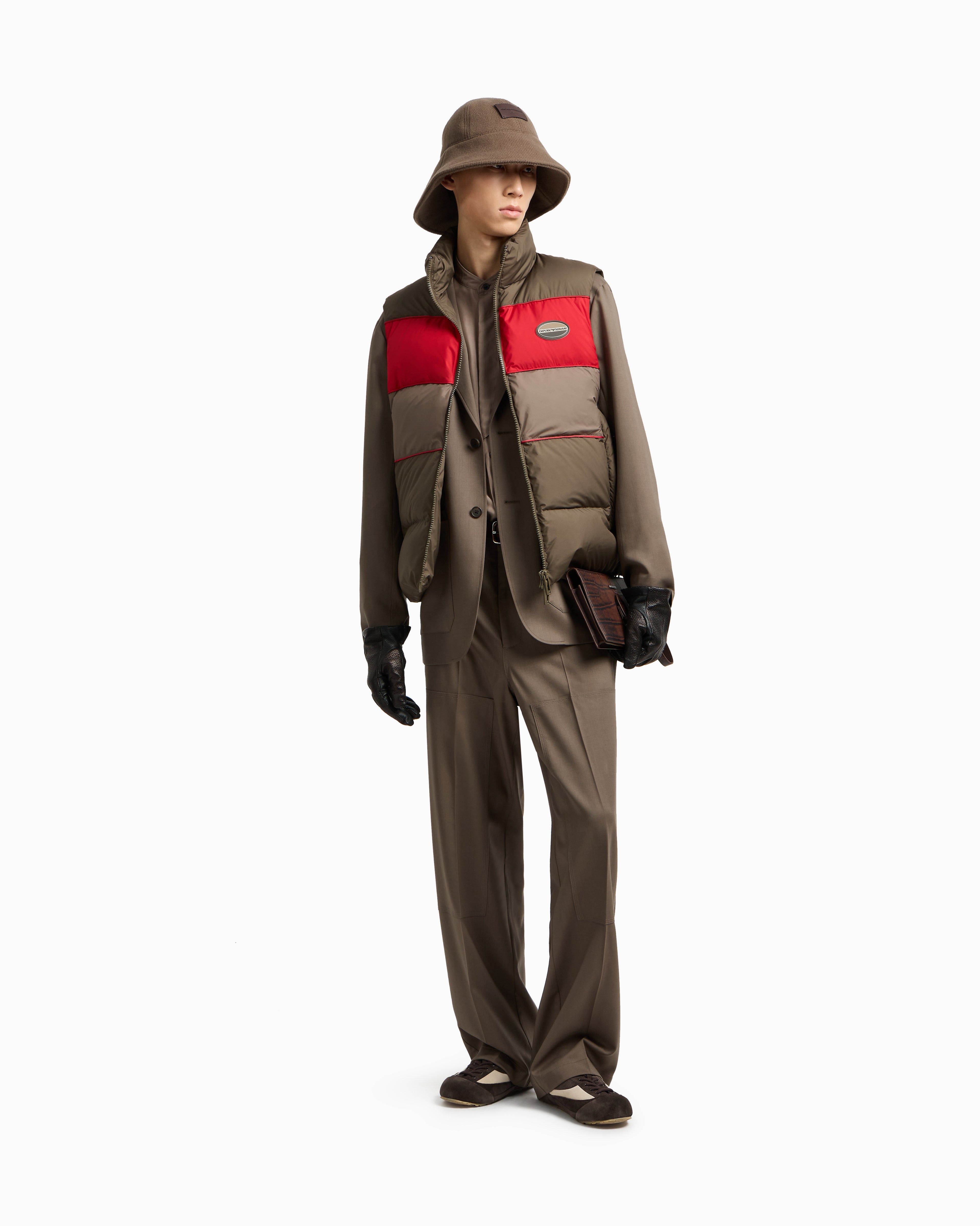 Emporio Armani Virgin-wool twill single-breasted blazer