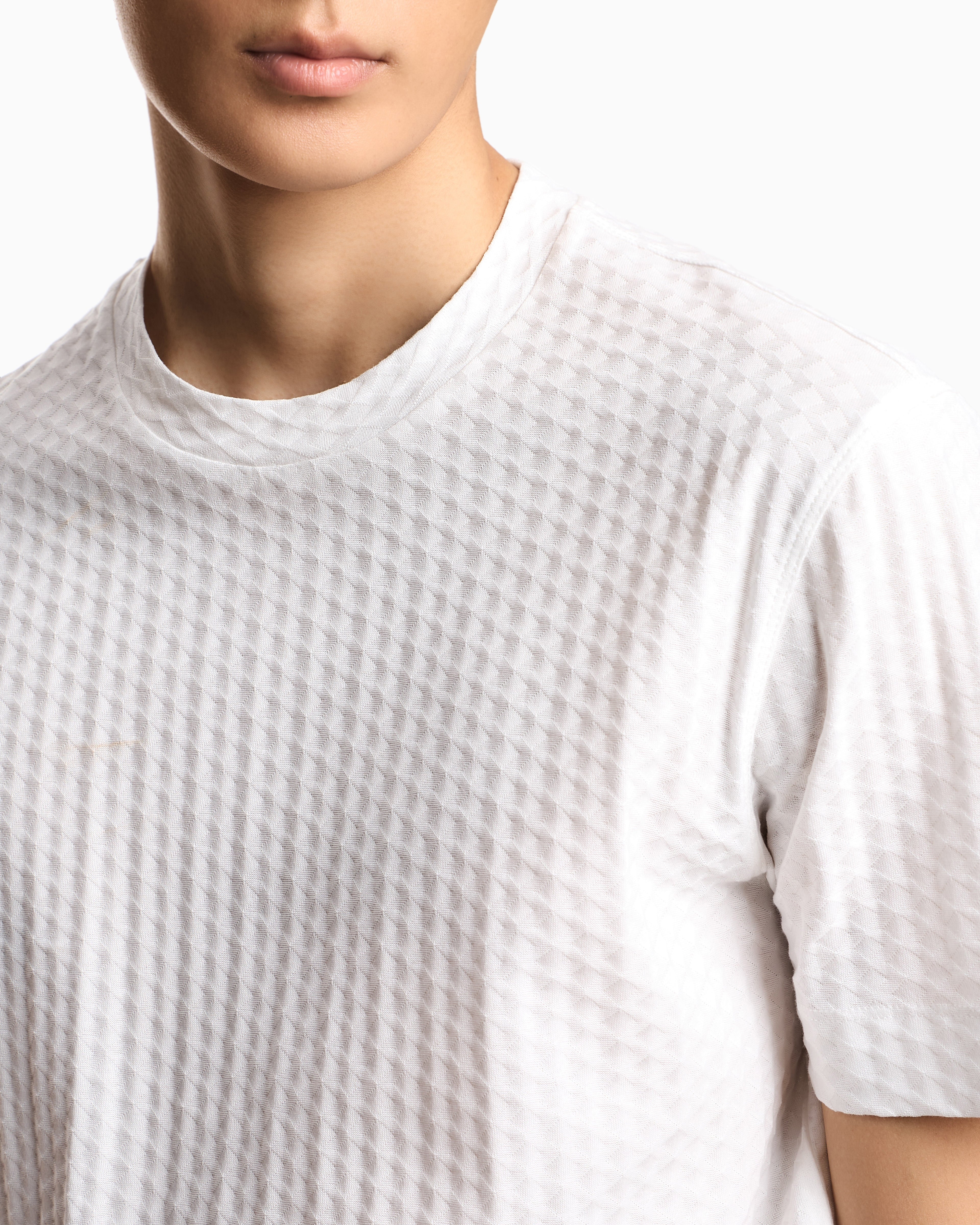 Emporio Armani US Exclusive jacquard jersey T-shirt
