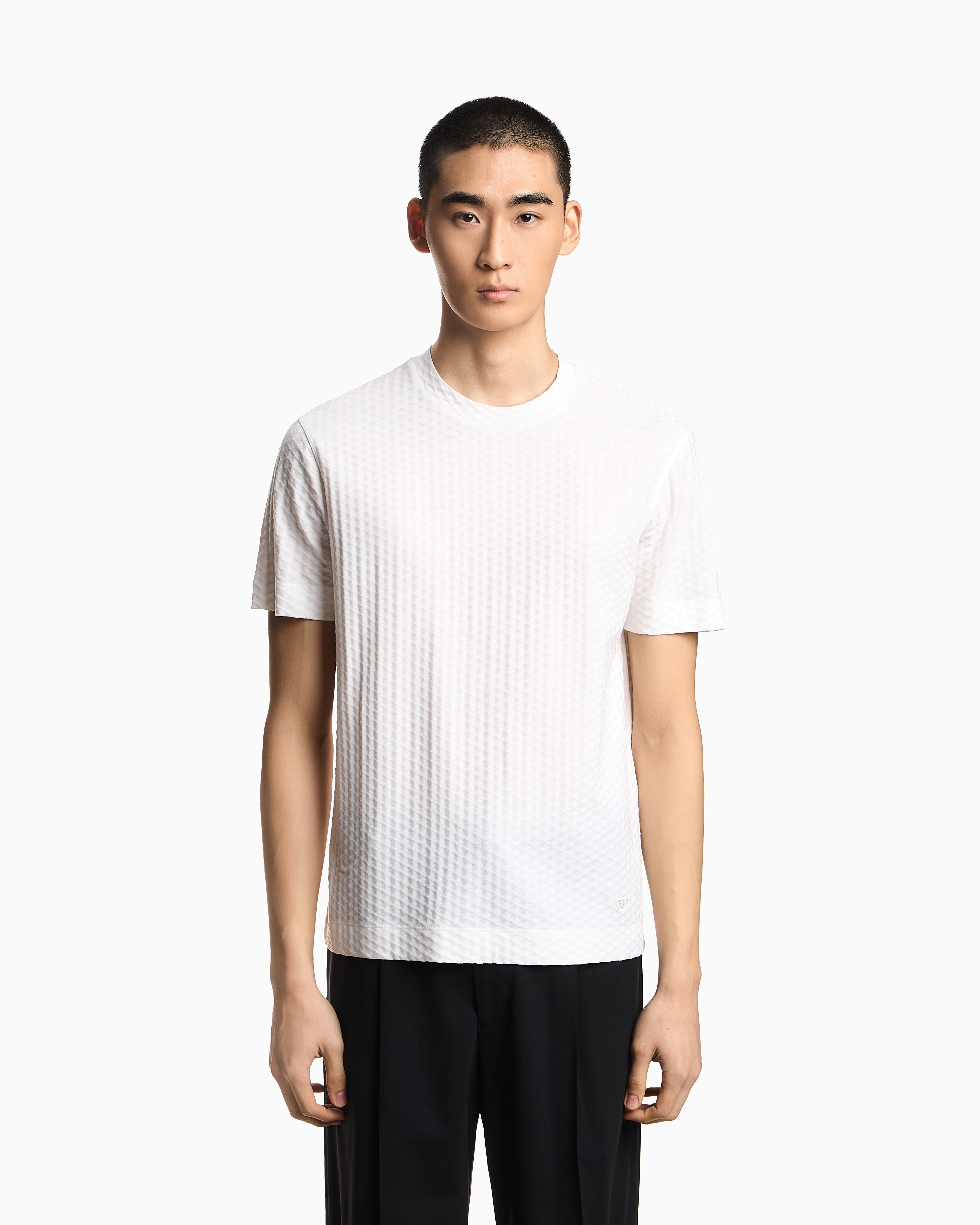 Emporio Armani US Exclusive jacquard jersey T-shirt