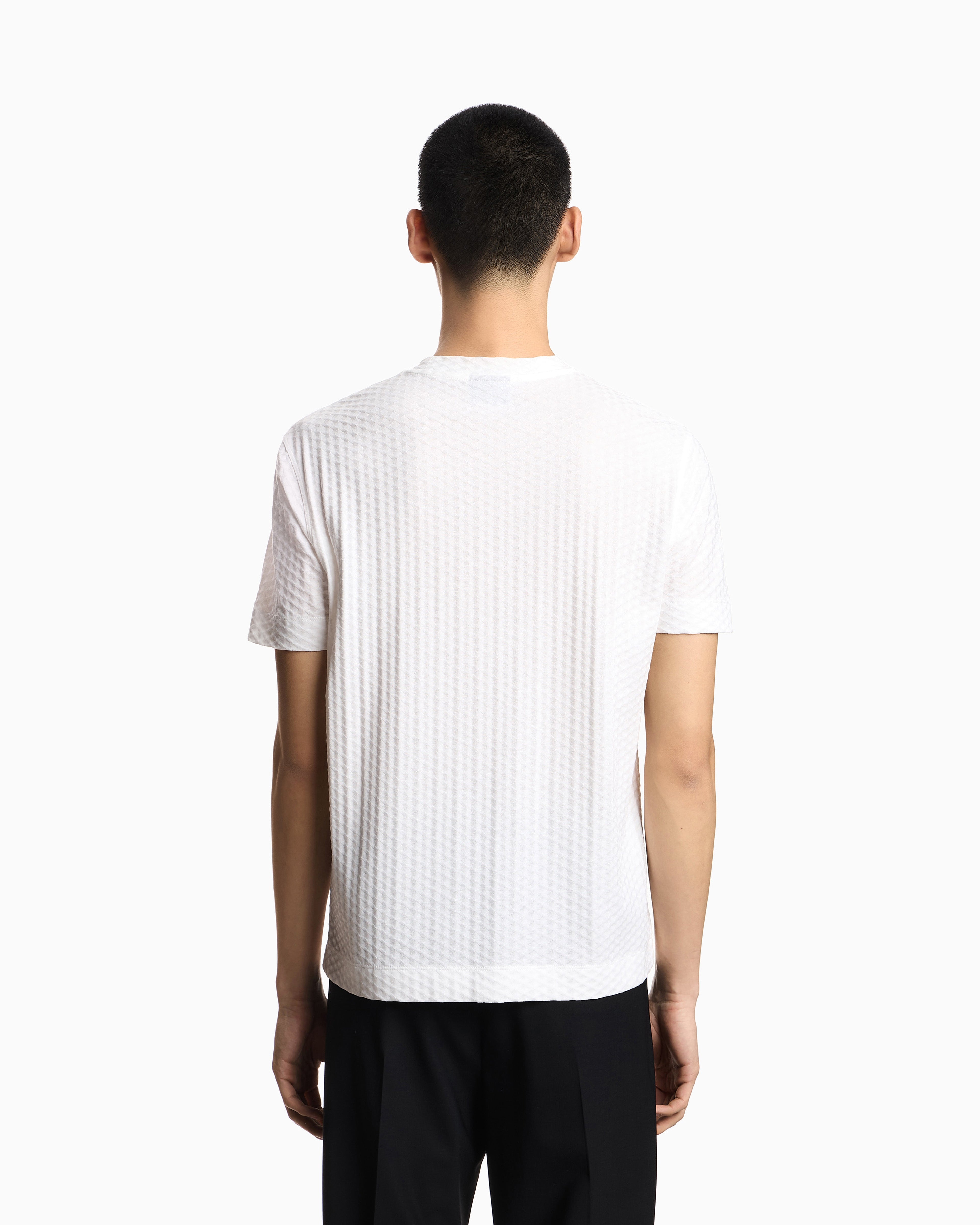 Emporio Armani US Exclusive jacquard jersey T-shirt