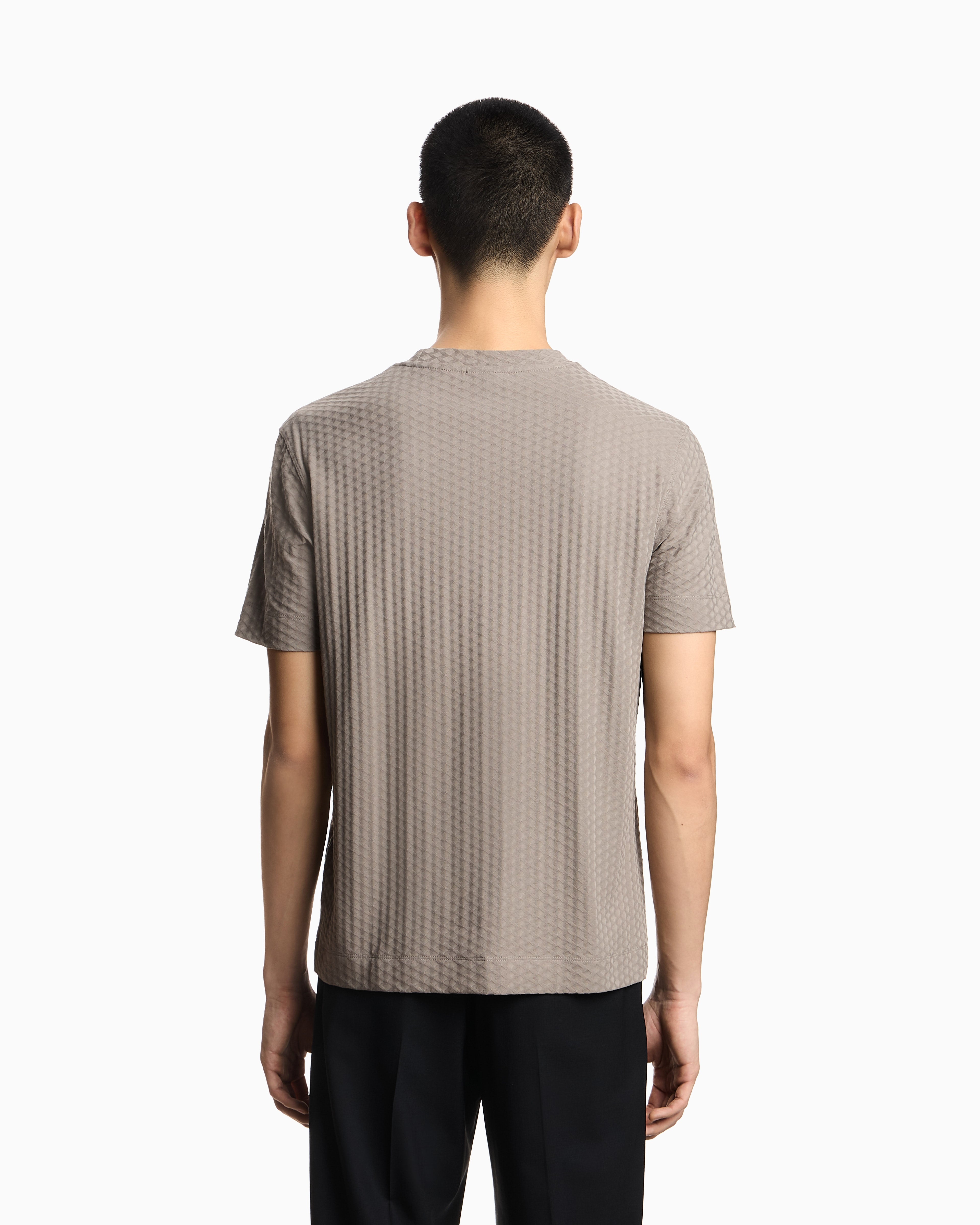Emporio Armani US Exclusive jacquard jersey T-shirt