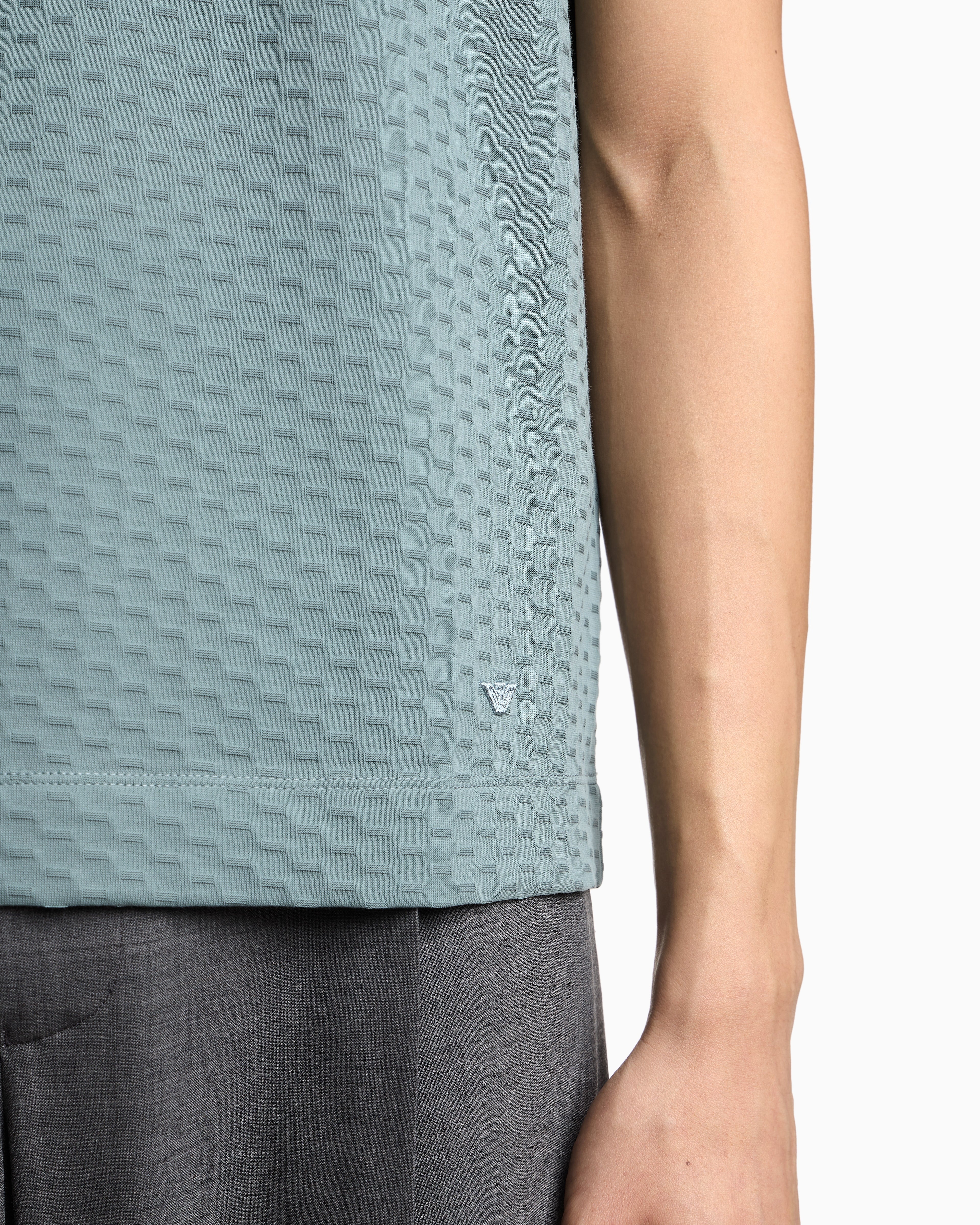 Emporio Armani US Exclusive jacquard jersey T-shirt