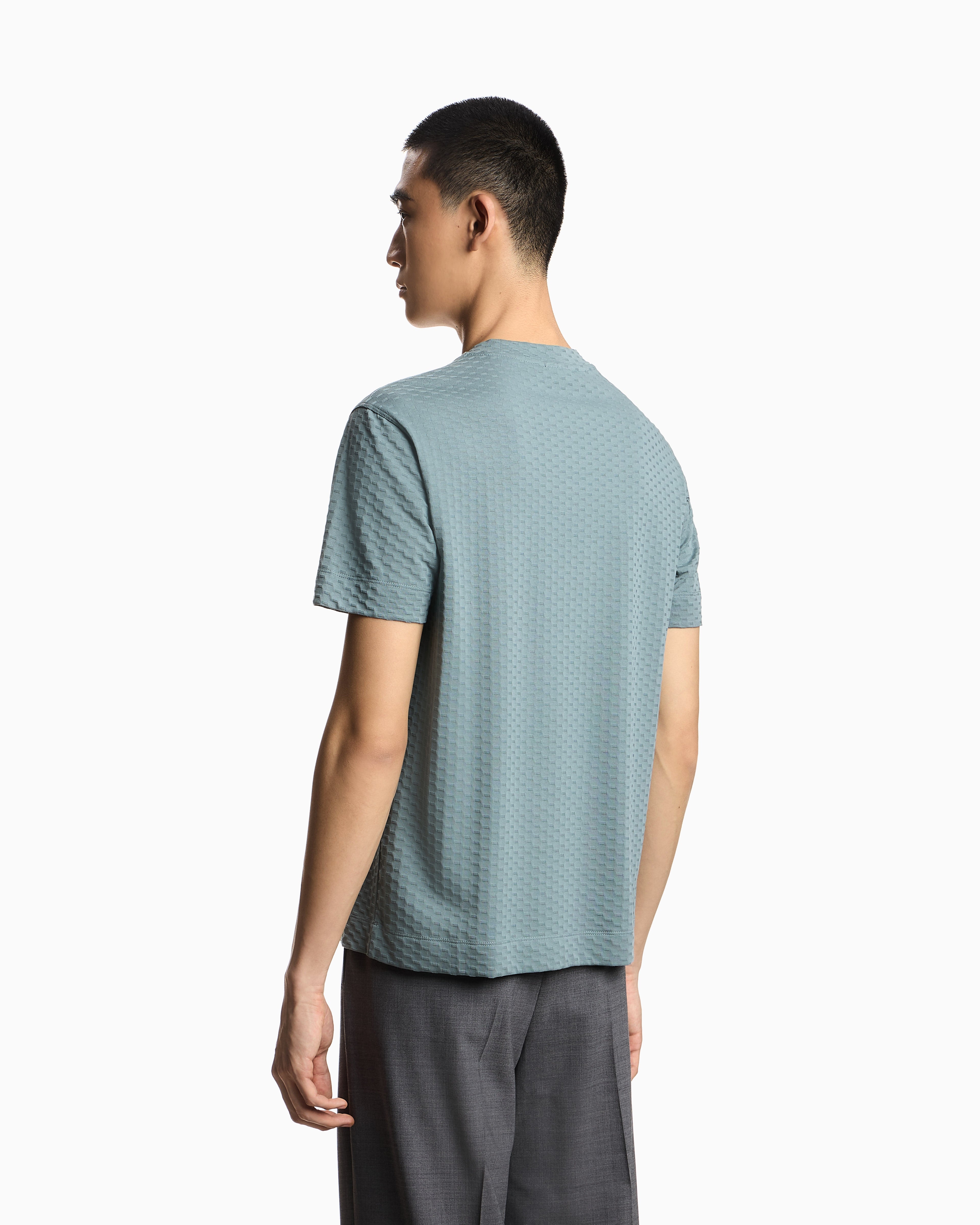 Emporio Armani US Exclusive jacquard jersey T-shirt