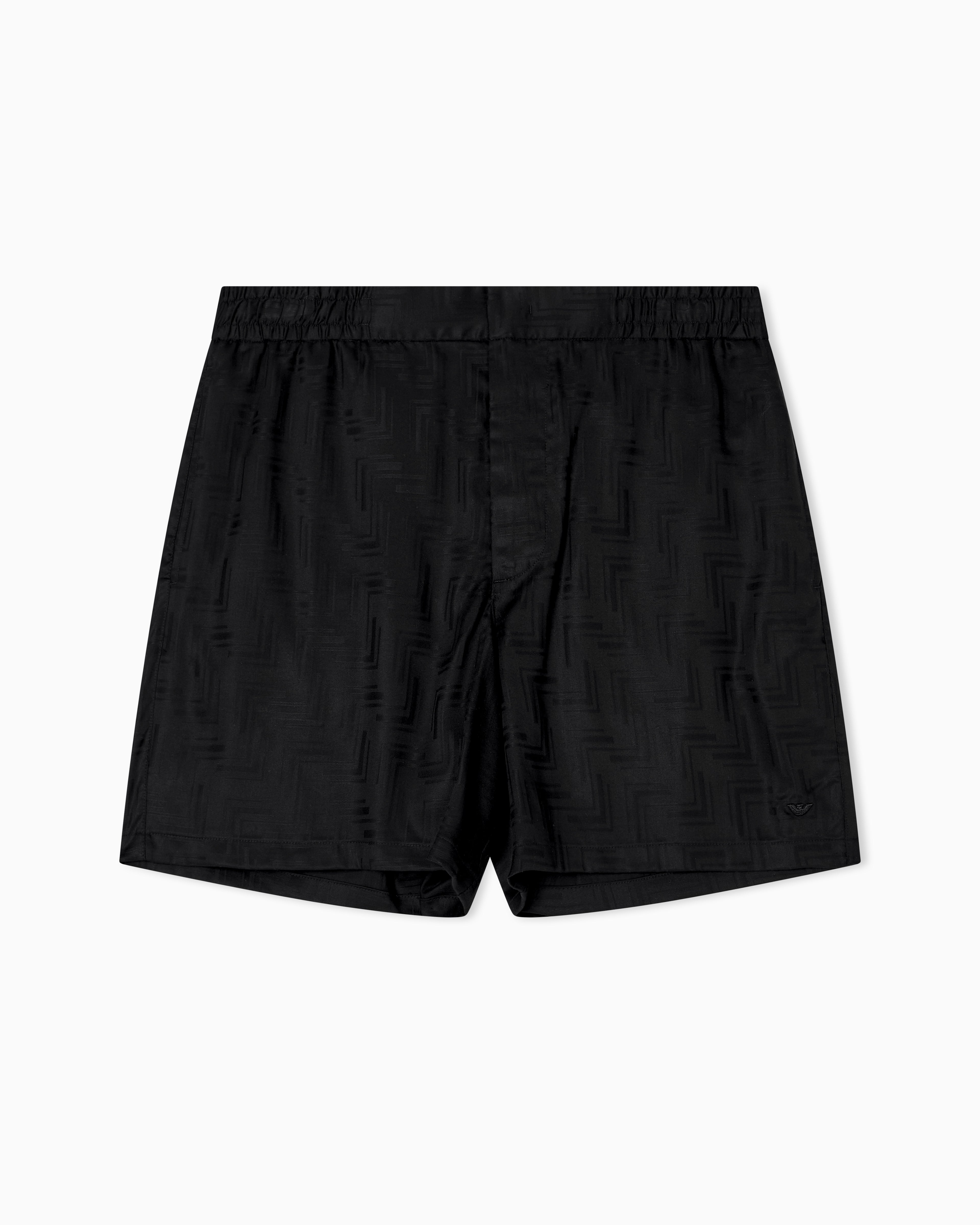 Emporio Armani ASV jacquard Lyocell Bermuda shorts