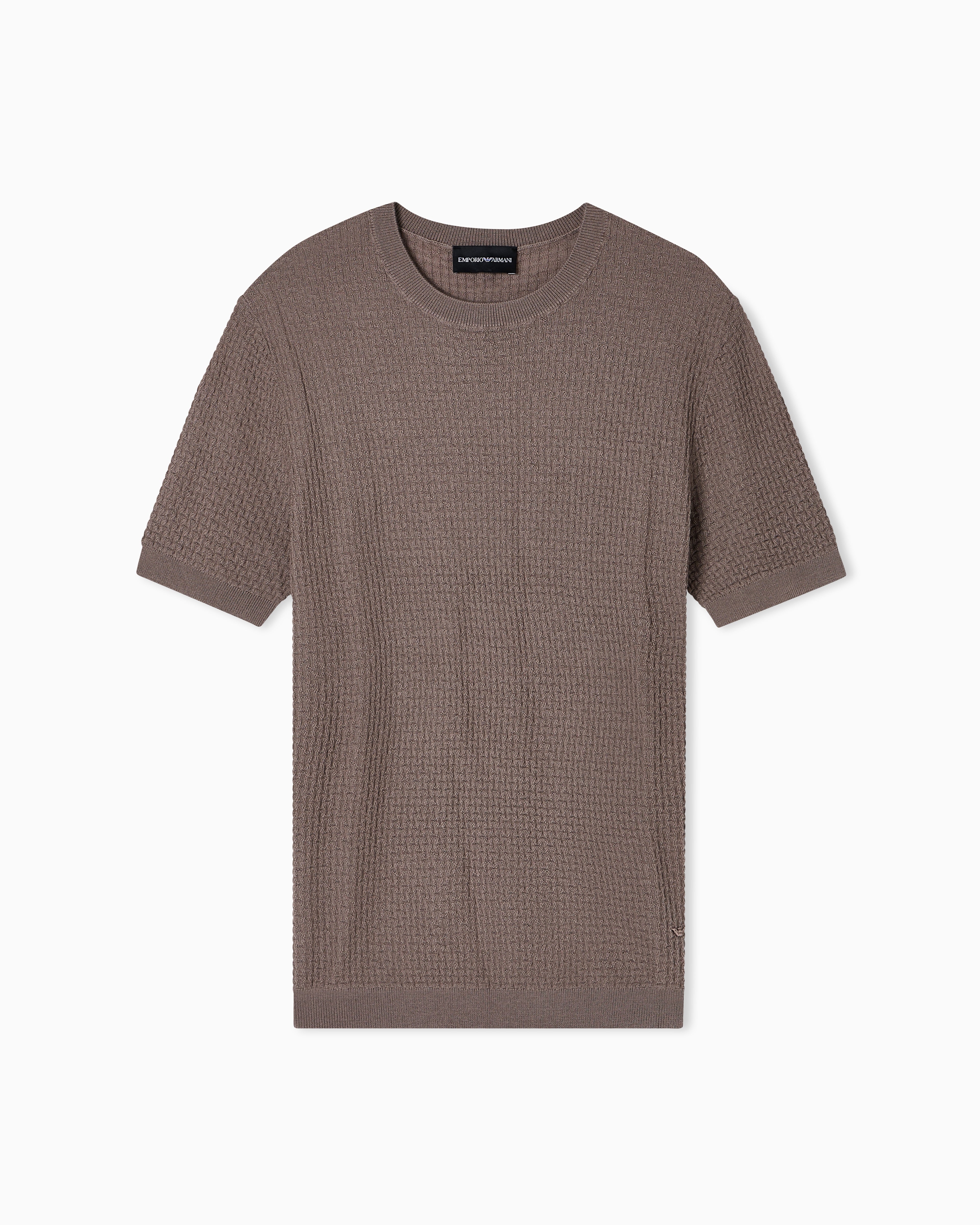 Emporio Armani US Exclusive plain-knit wool jumper