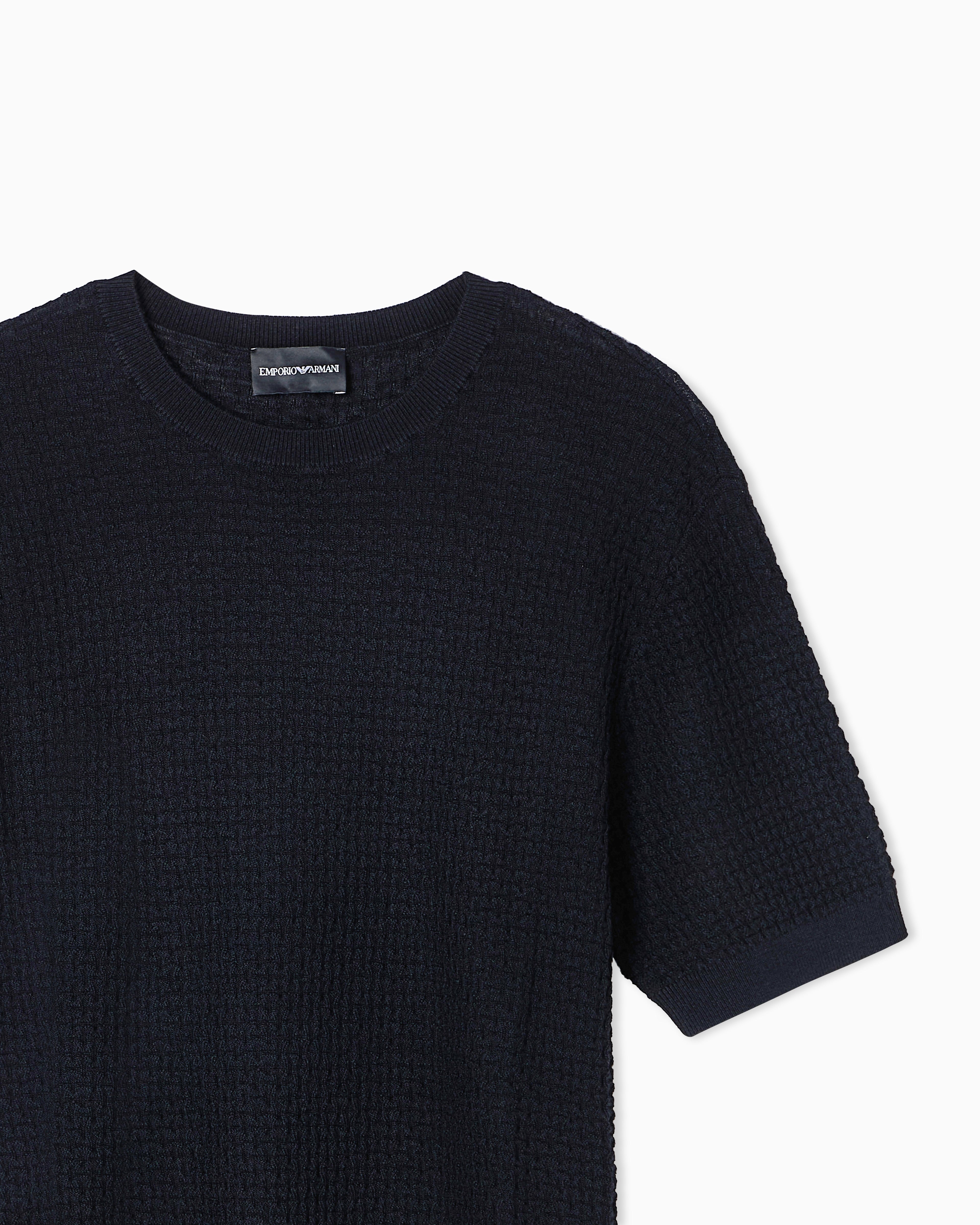 Emporio Armani US Exclusive plain-knit wool jumper