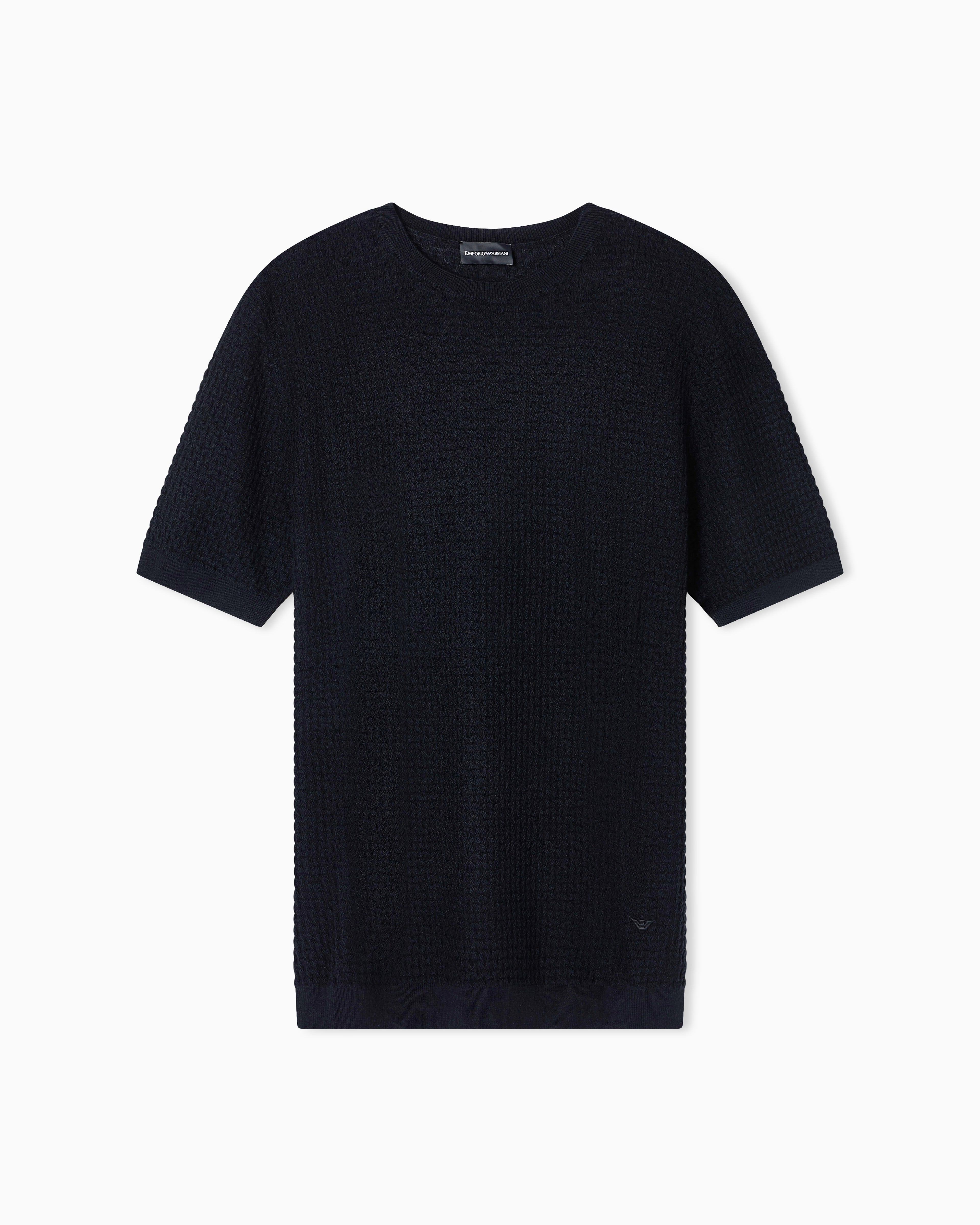 Emporio Armani US Exclusive plain-knit wool jumper