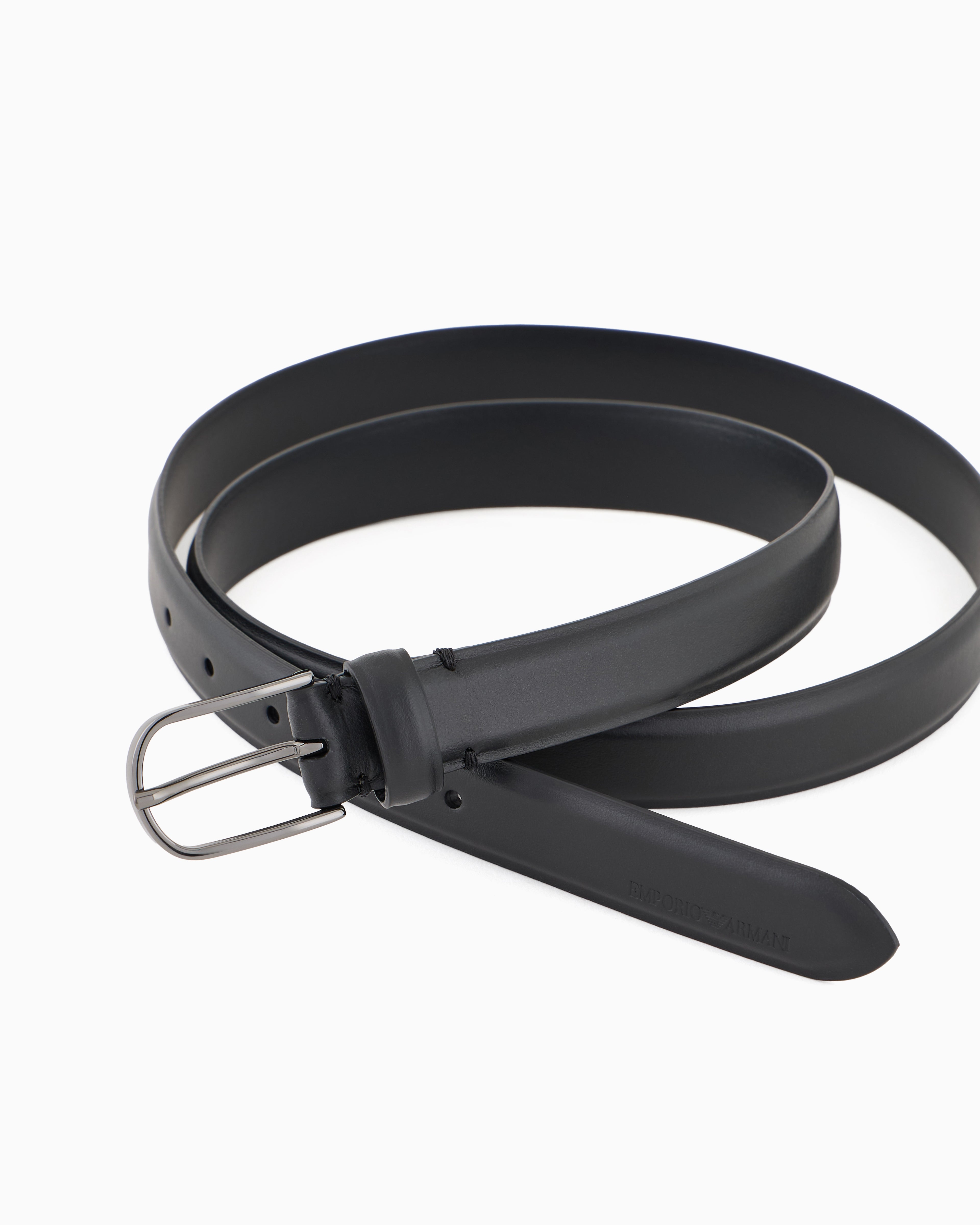 Emporio Armani Pebbled leather belt
