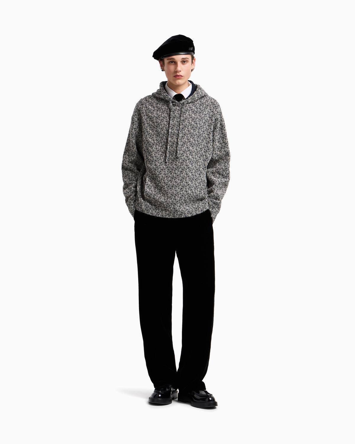 Emporio Armani Icon smooth velvet trousers