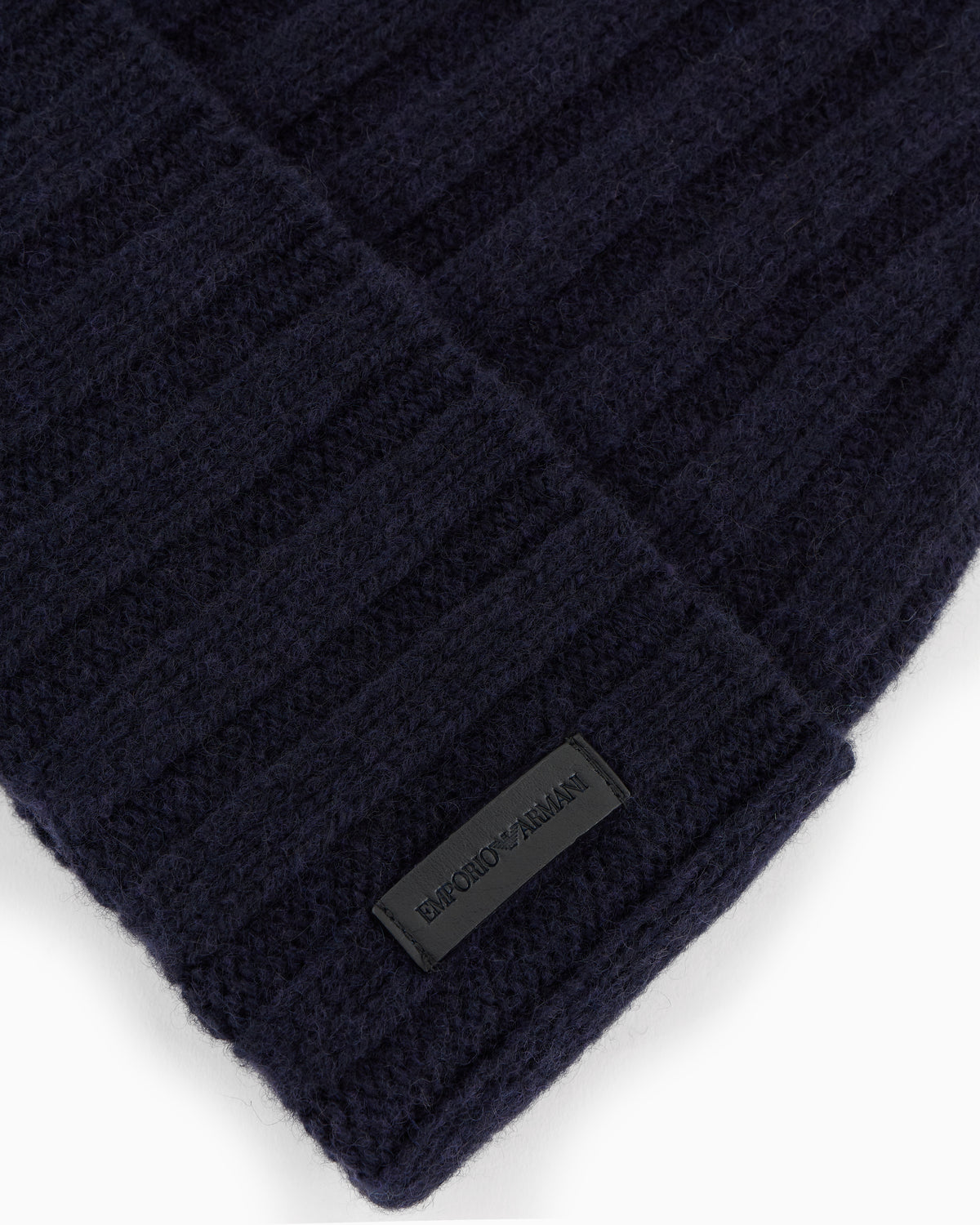 Emporio Armani Pure cashmere, ribbed beanie
