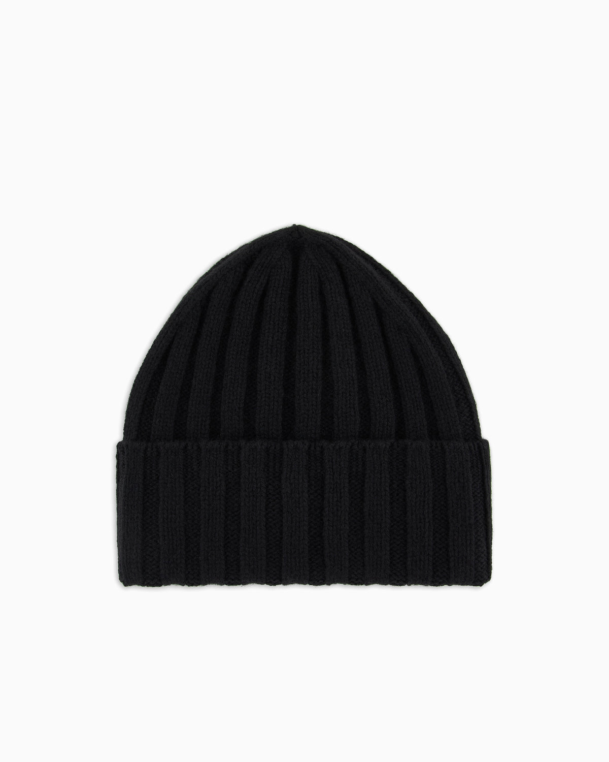 Emporio Armani Pure cashmere, ribbed beanie