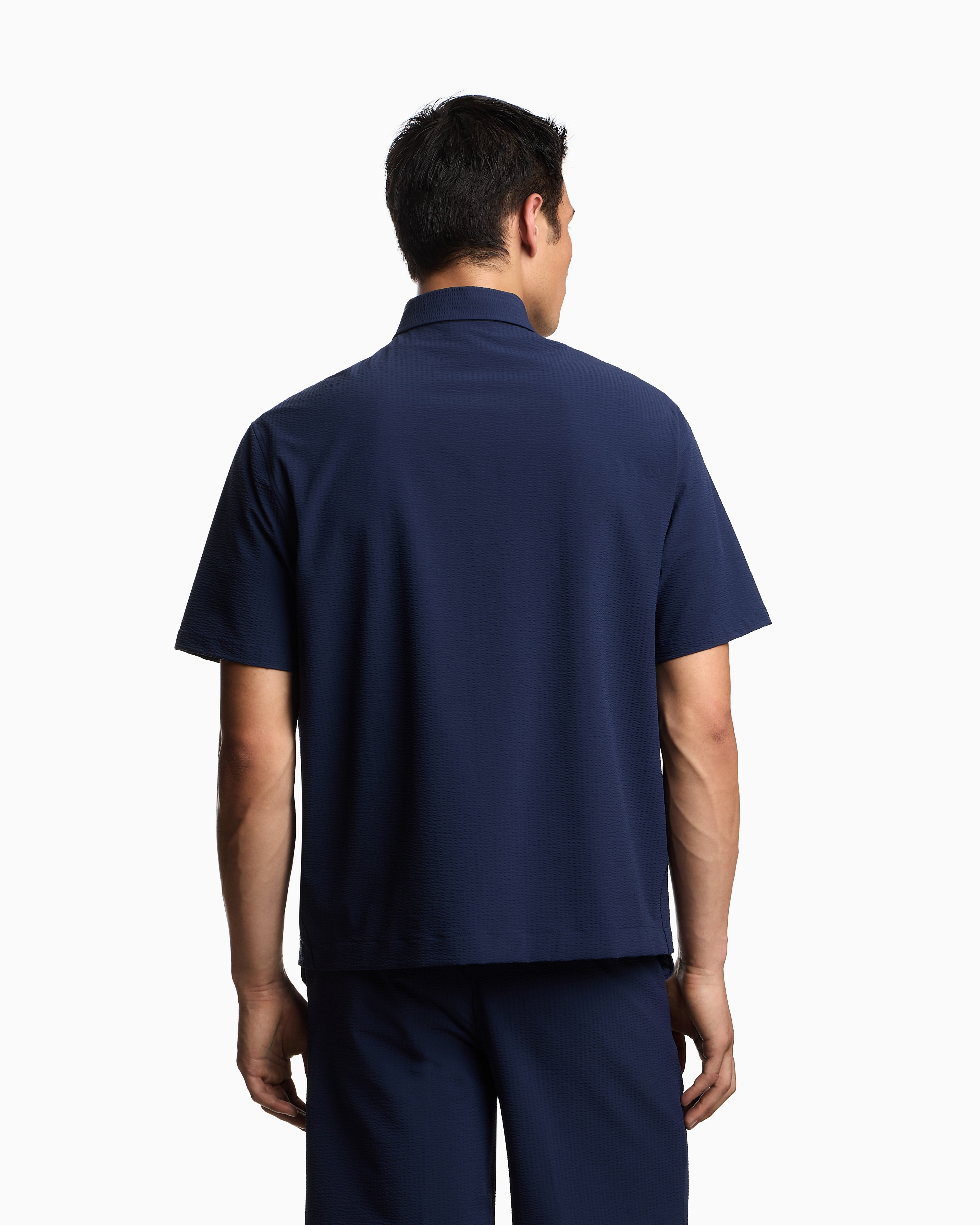 Emporio Armani Piqué polo shirt with contrasting edges