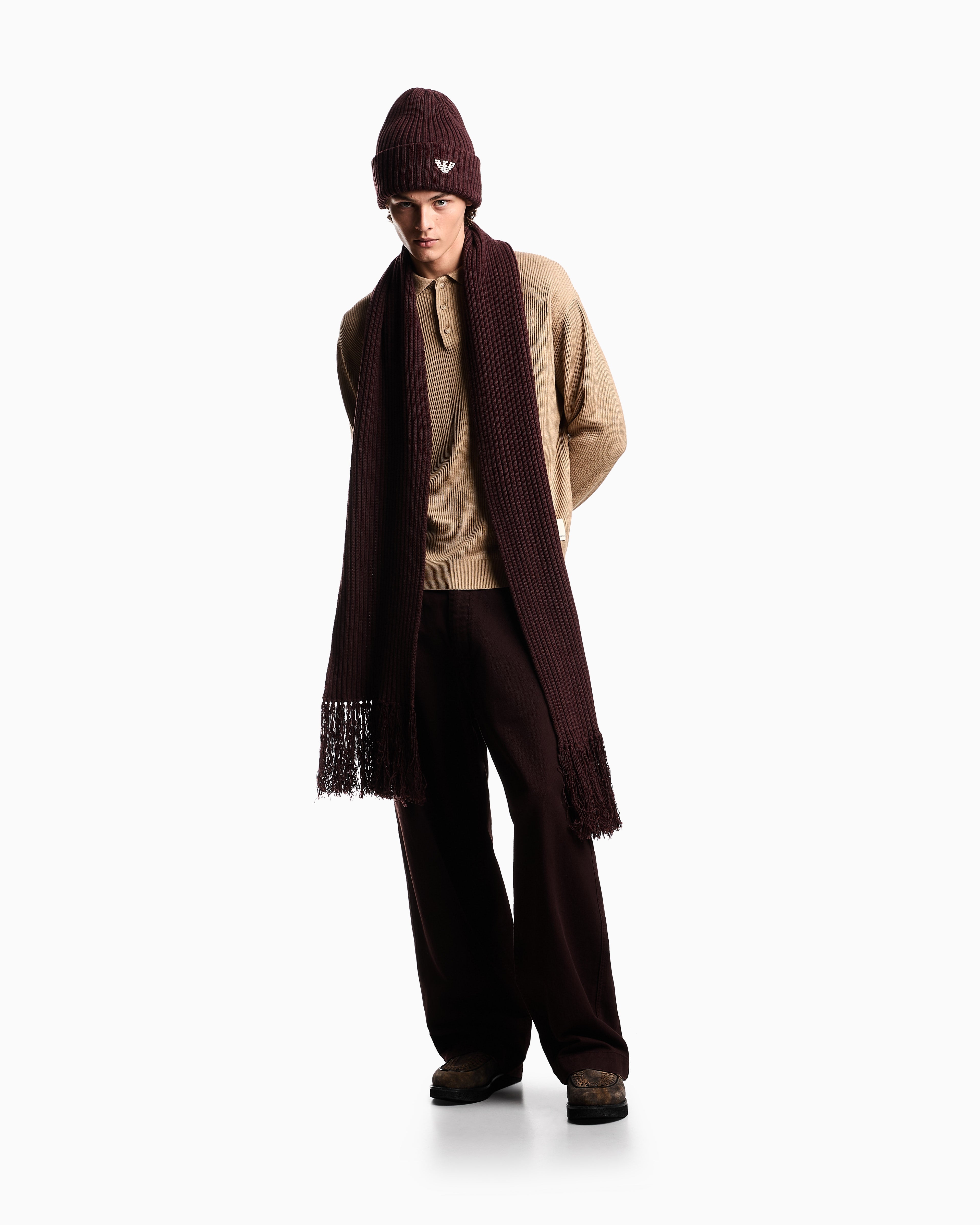 Emporio Armani New York Capsule Collection rib-knit polo shirt
