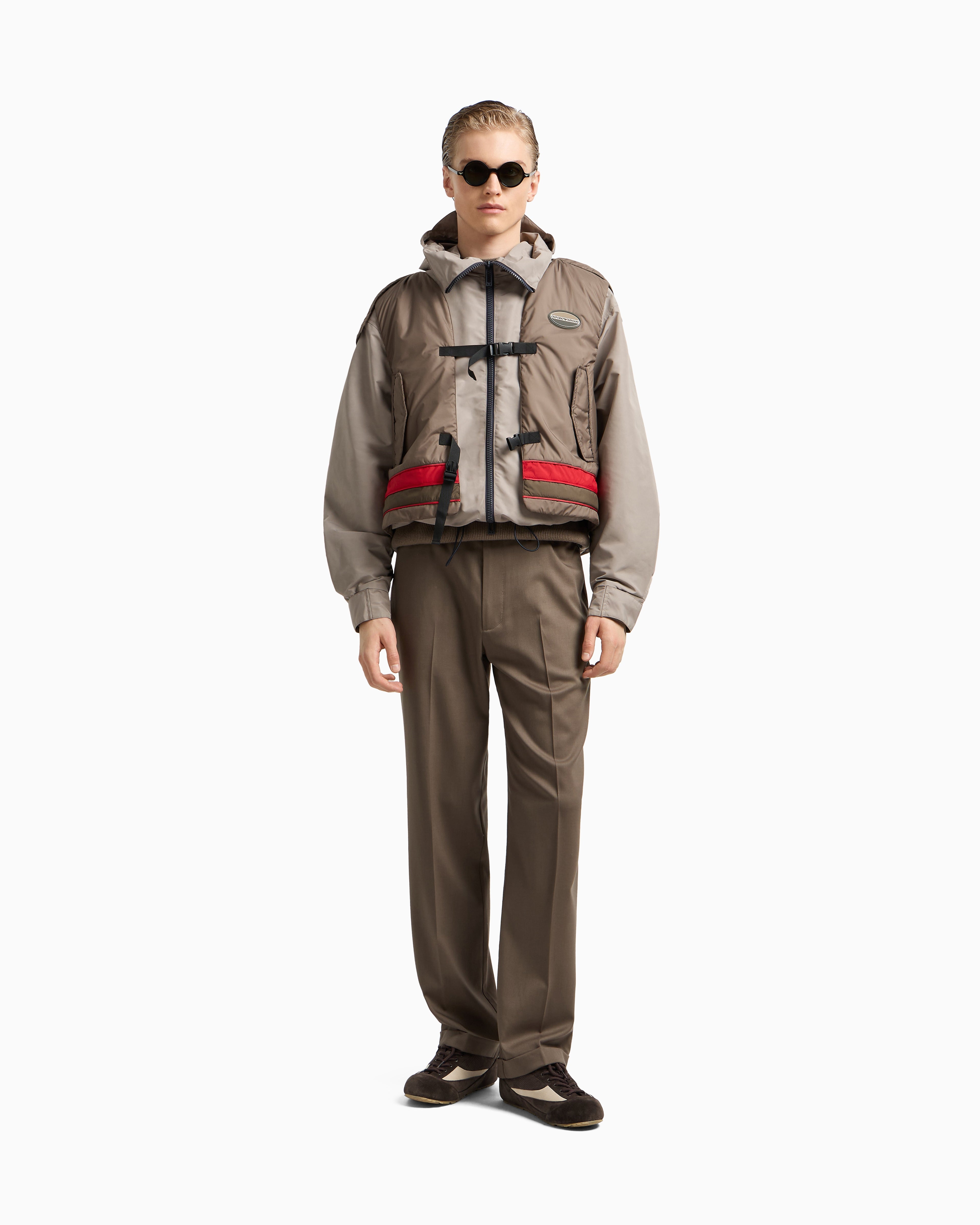 Emporio Armani Fisherman’s rib virgin-wool jumper
