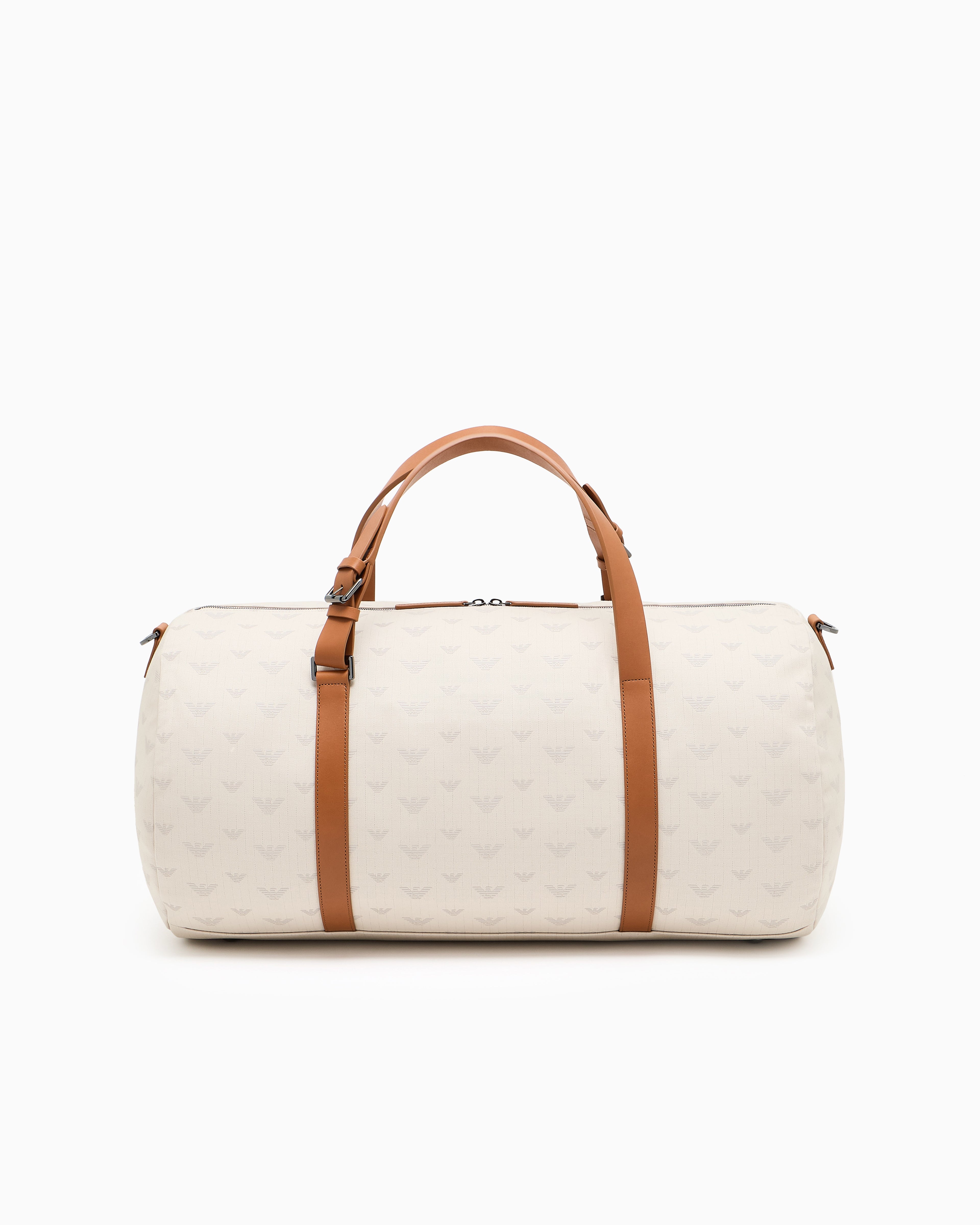 Emporio Armani All-over eagle canvas weekend bag