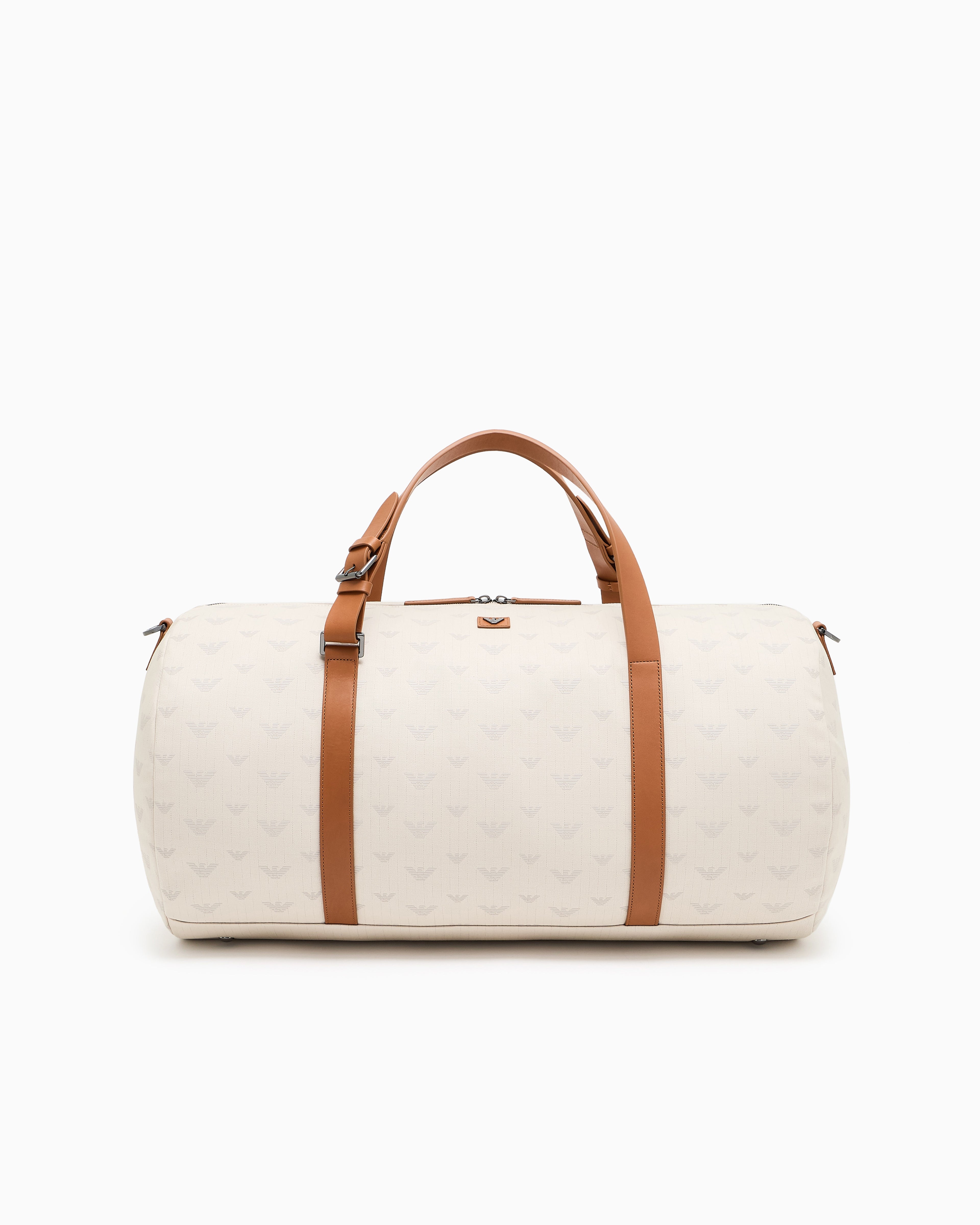 Emporio Armani All-over eagle canvas weekend bag