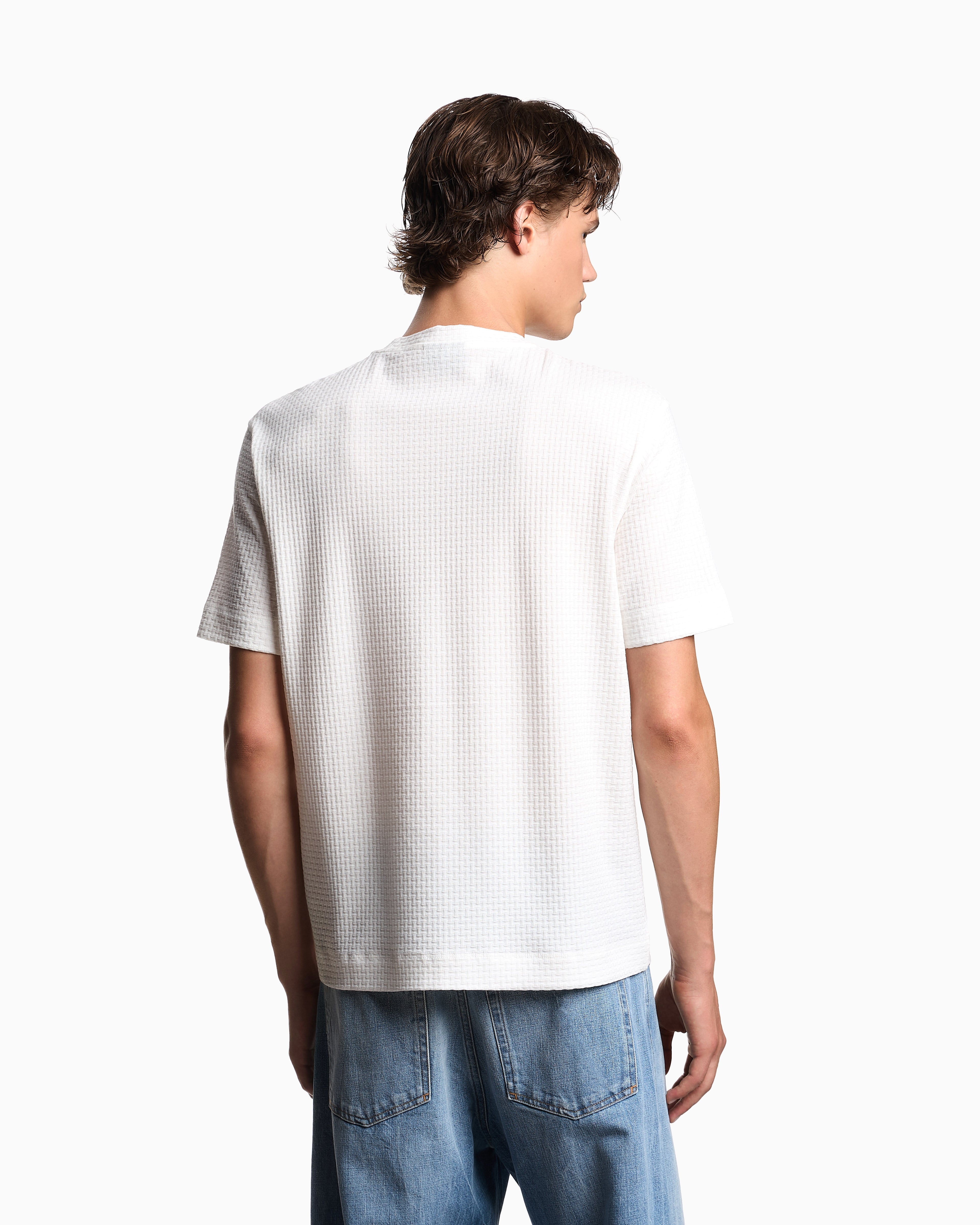 Emporio Armani ASV jacquard jersey T-shirt