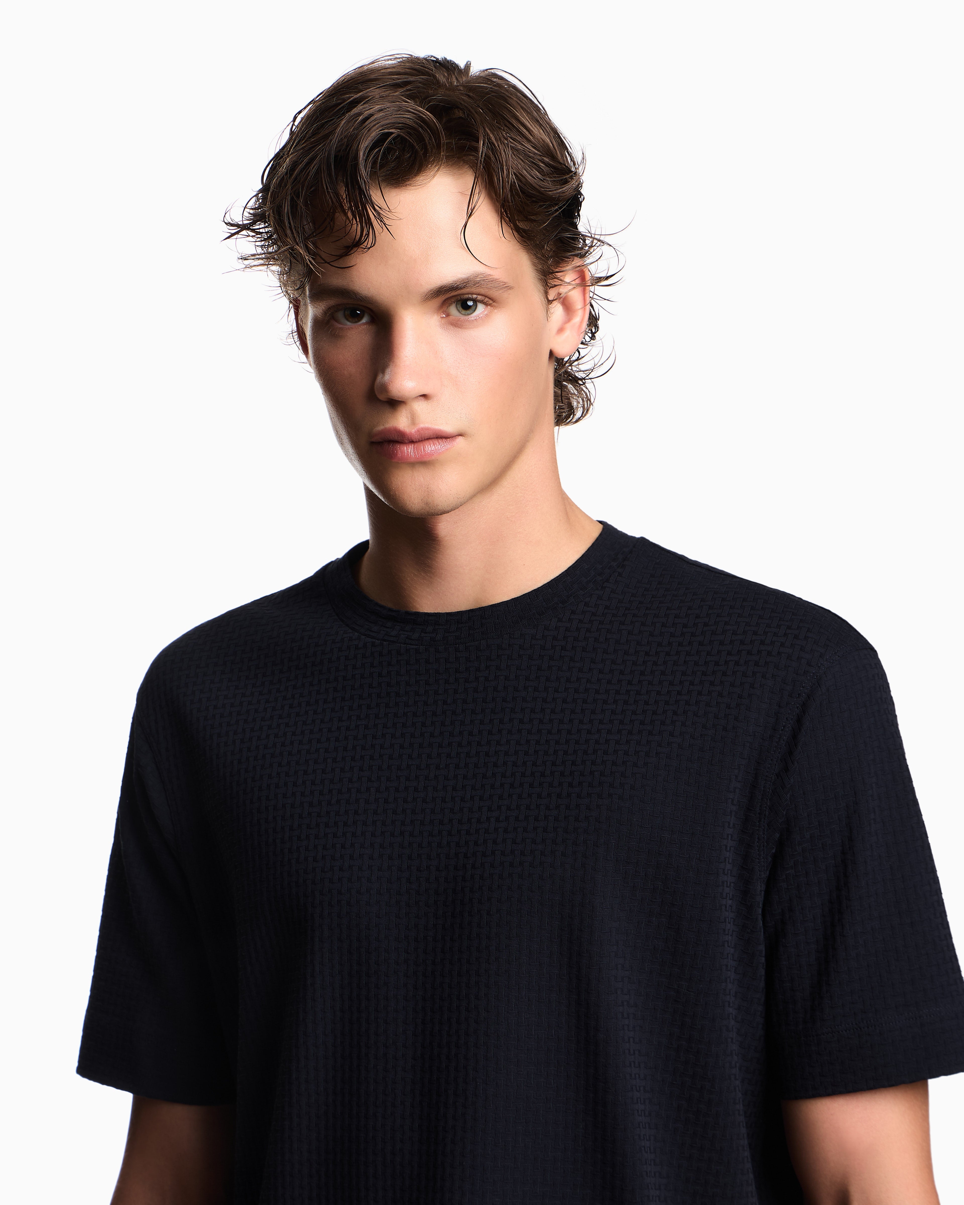 Emporio Armani ASV jacquard jersey T-shirt