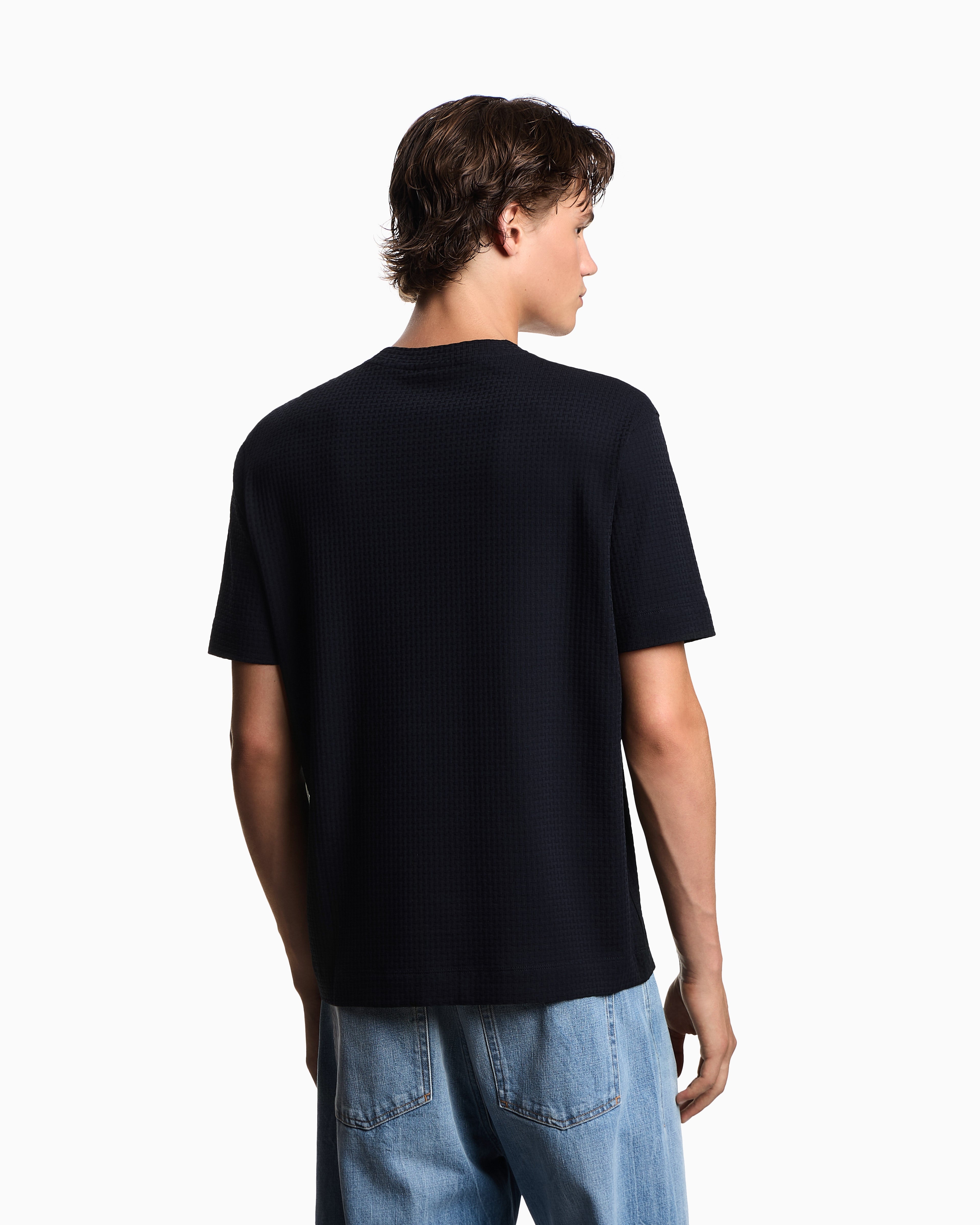 Emporio Armani ASV jacquard jersey T-shirt