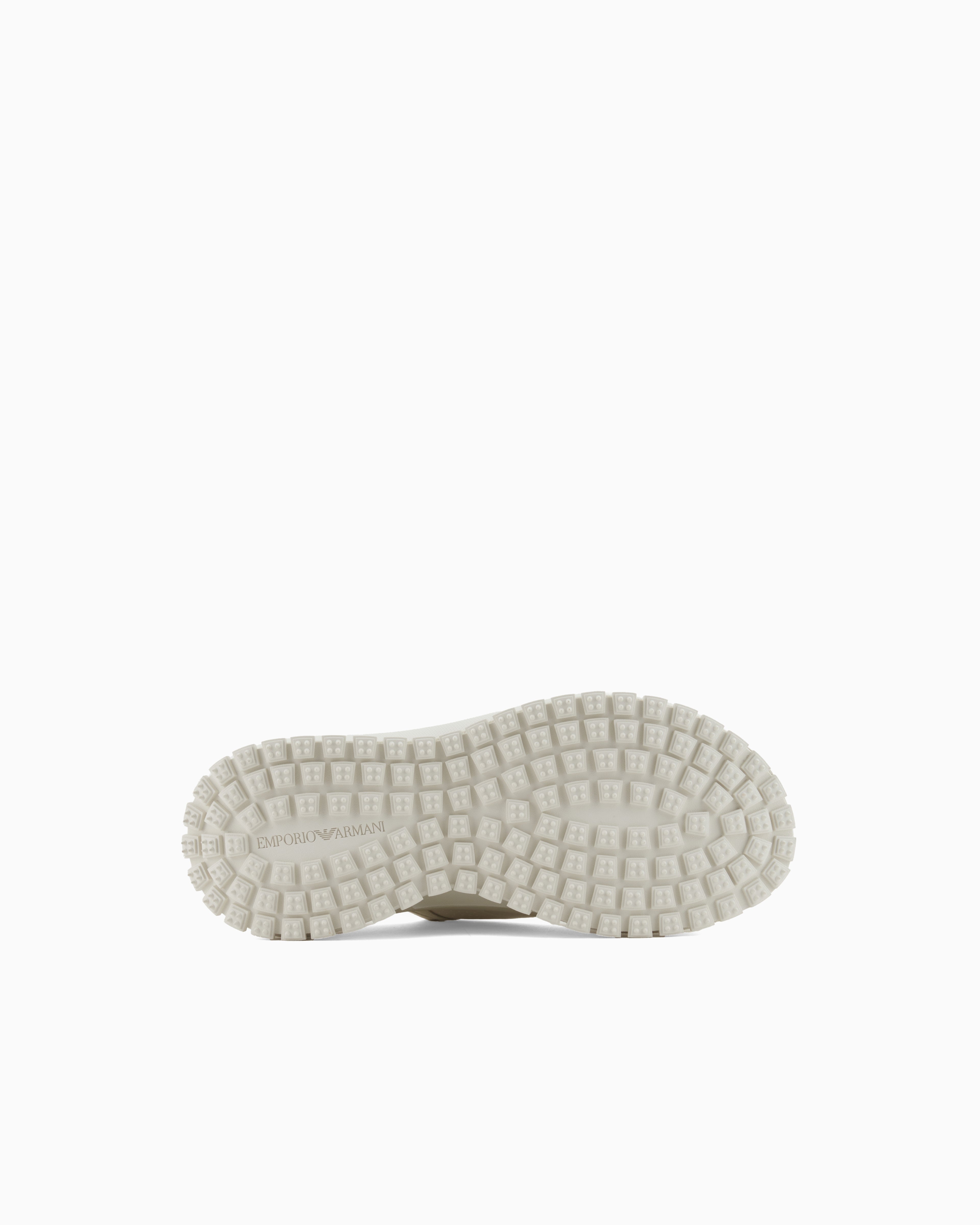Emporio Armani Chunky Leather Sneakers White