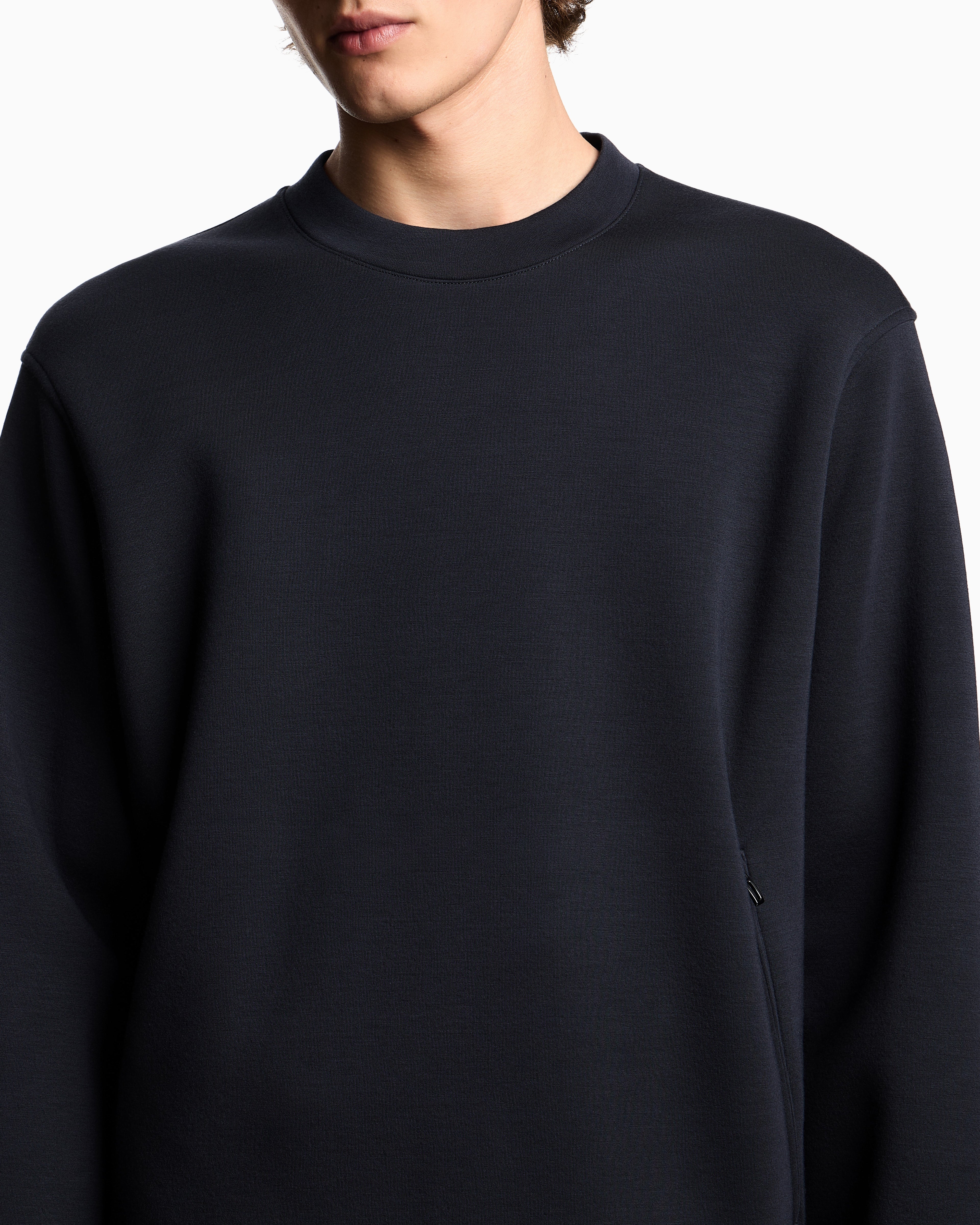 Emporio Armani Travel Essentials sweatshirt in double jersey