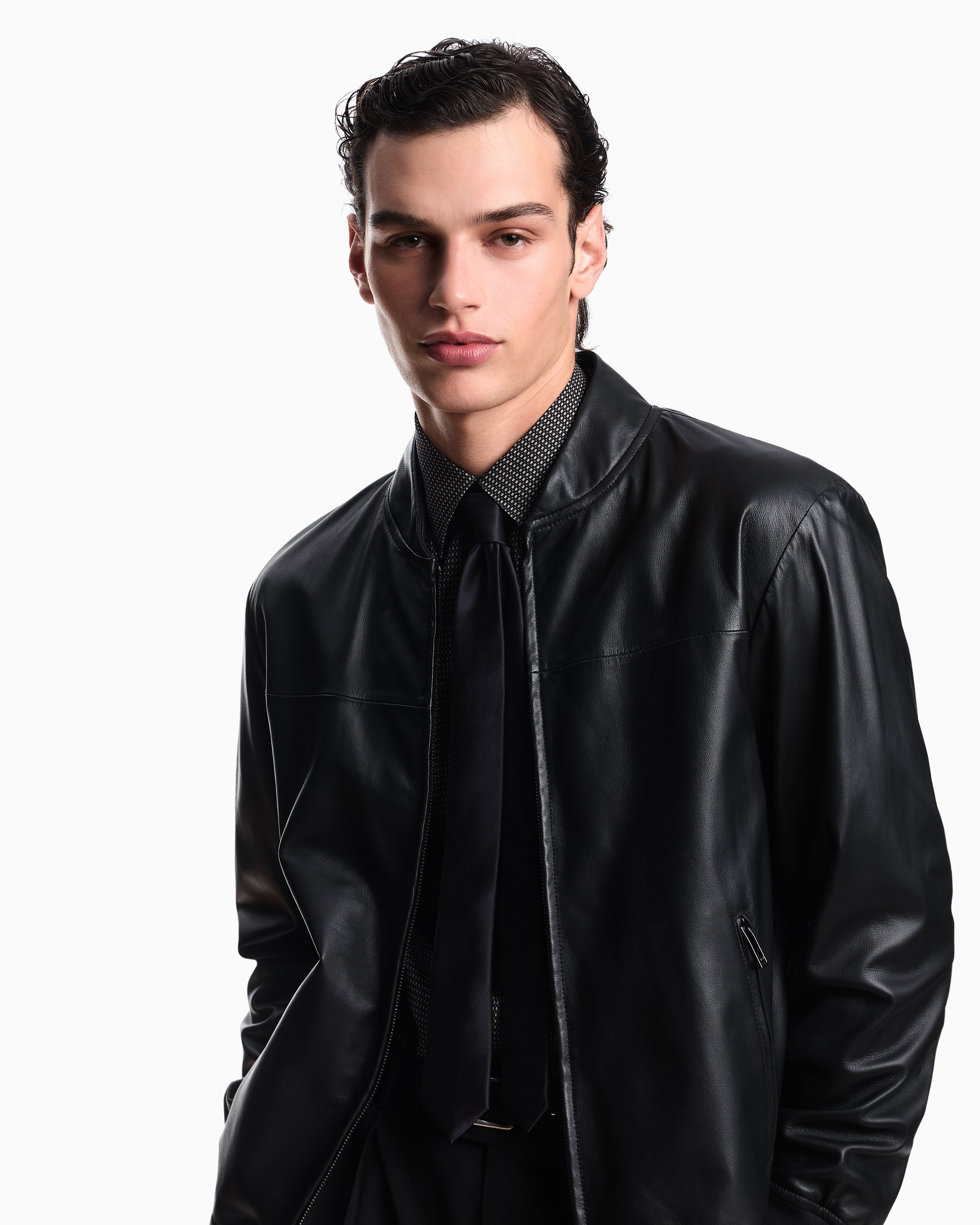 Emporio Armani Glove-like nappa lambskin blouson