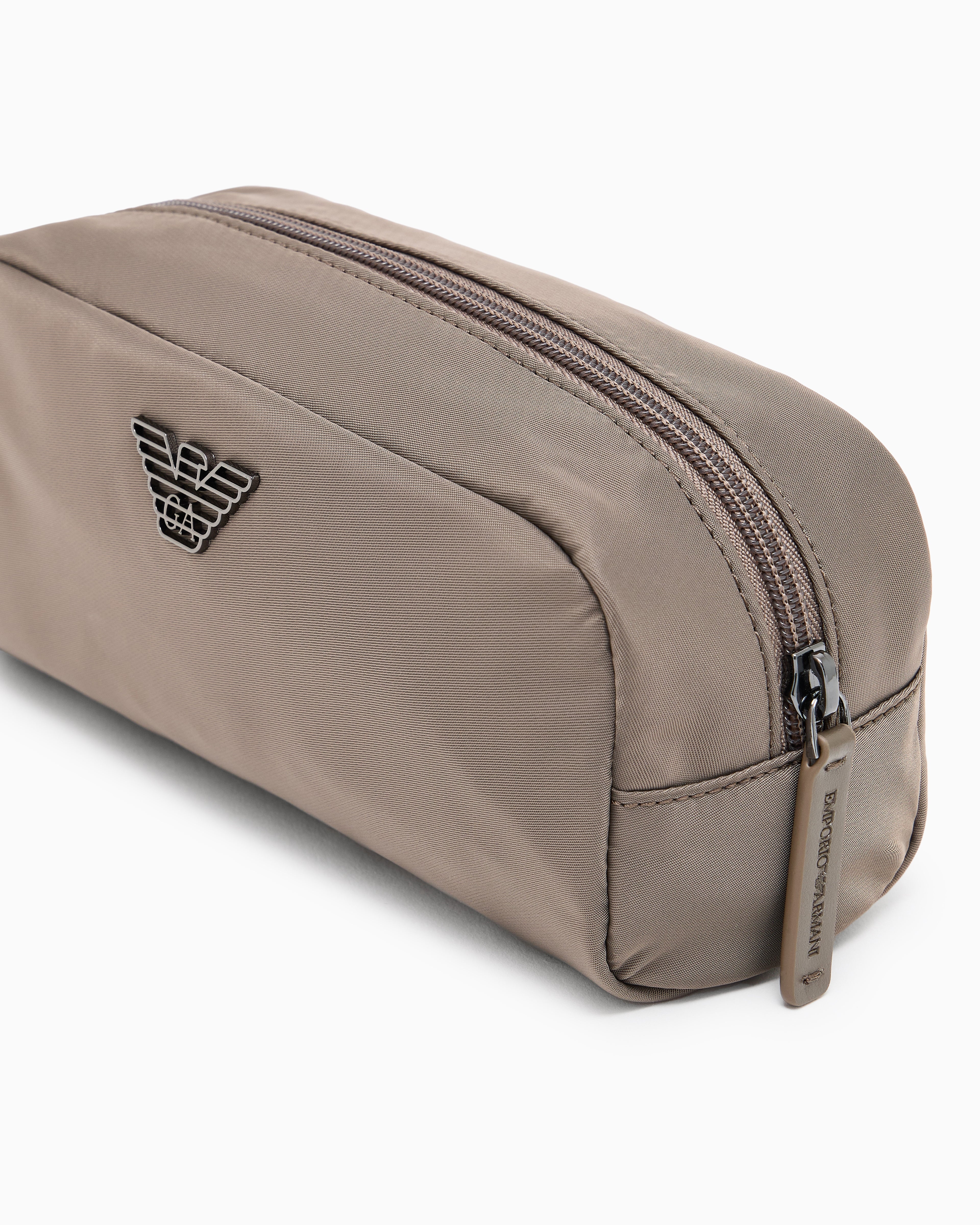 Emporio Armani recycled nylon make-up bag