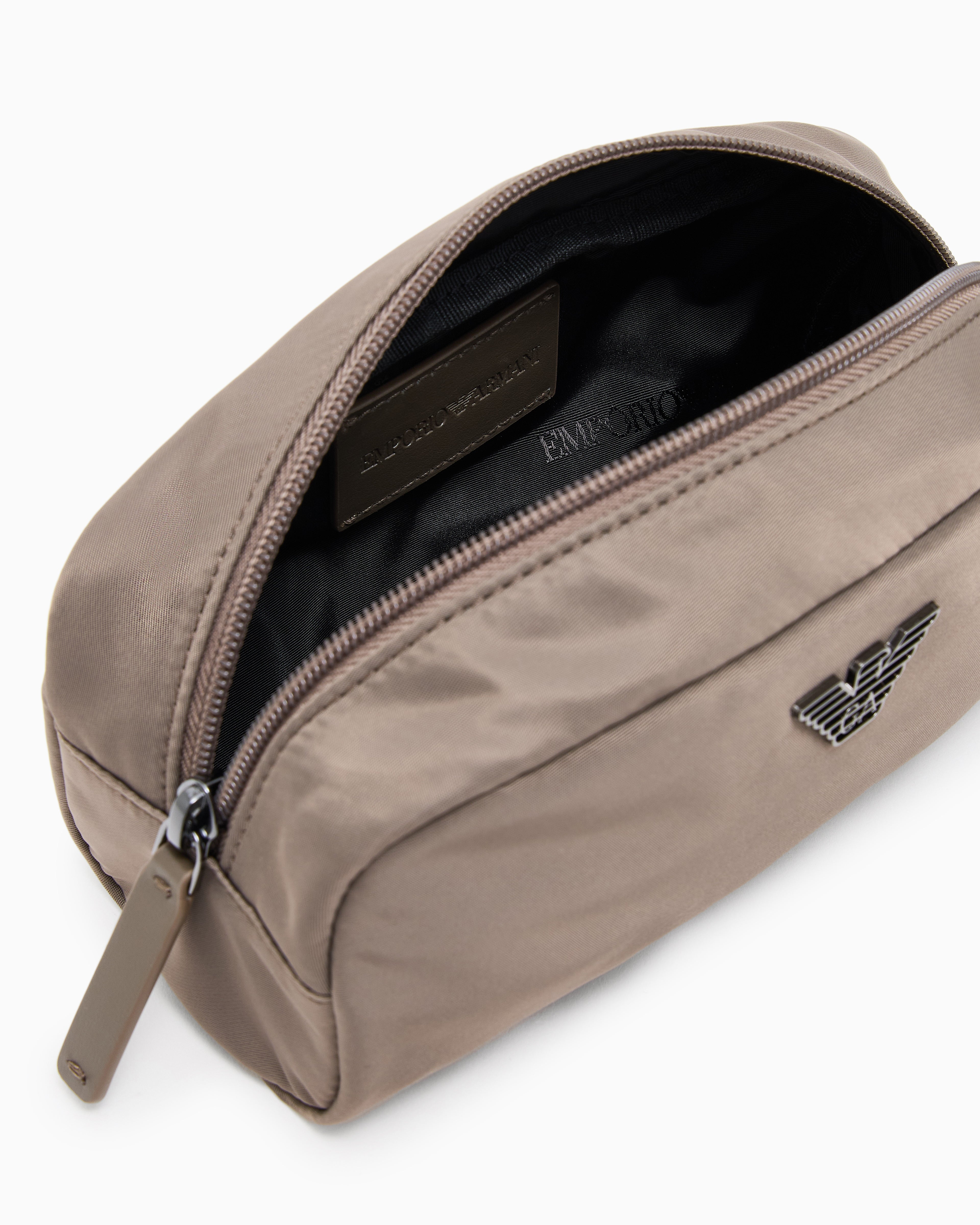 Emporio Armani recycled nylon make-up bag